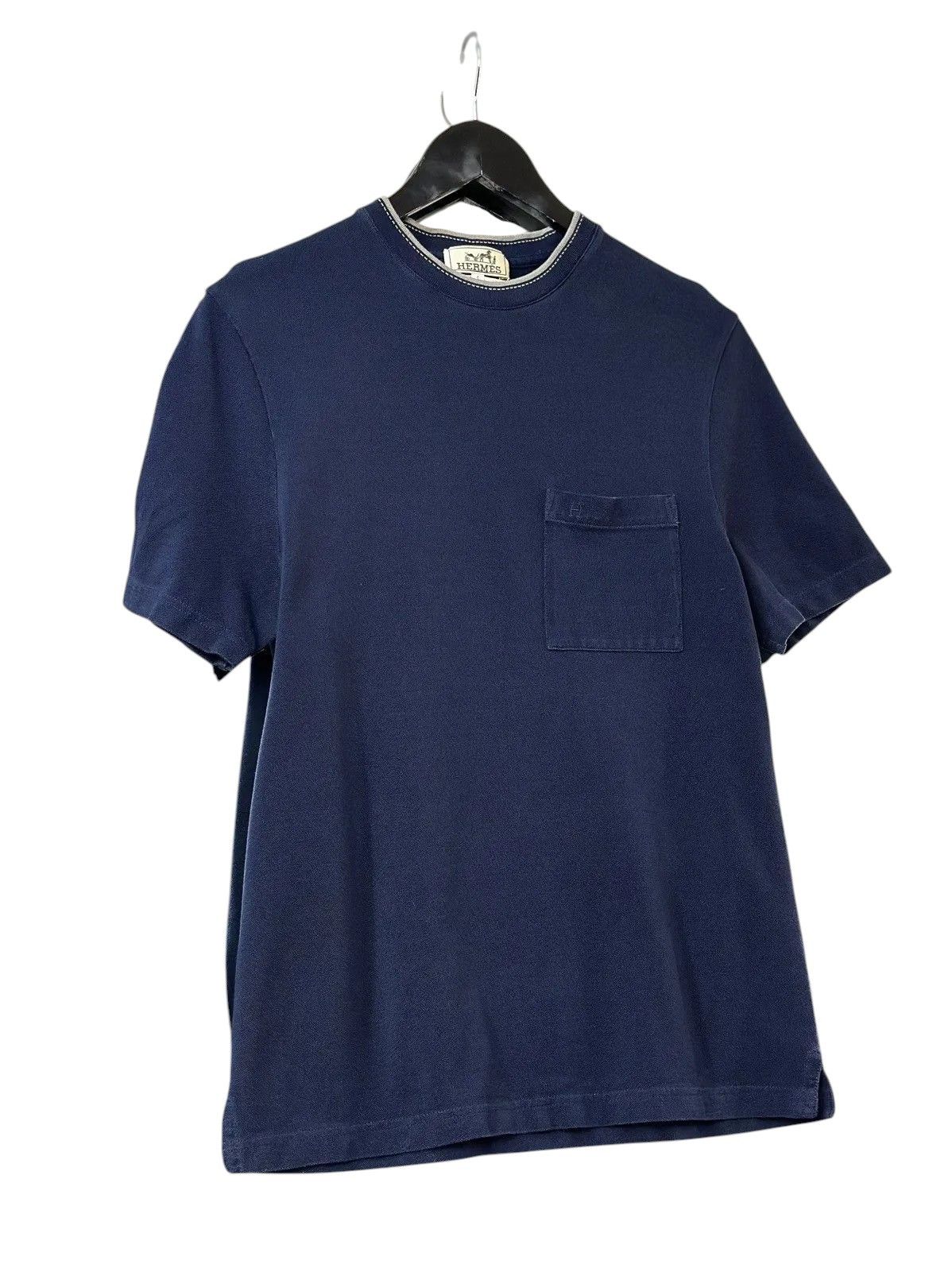 Hermes Vintage Hermes Paris H Logo Embroidered Cotton Shirt Size US S / EU 44-46 / 1 - 2 Thumbnail