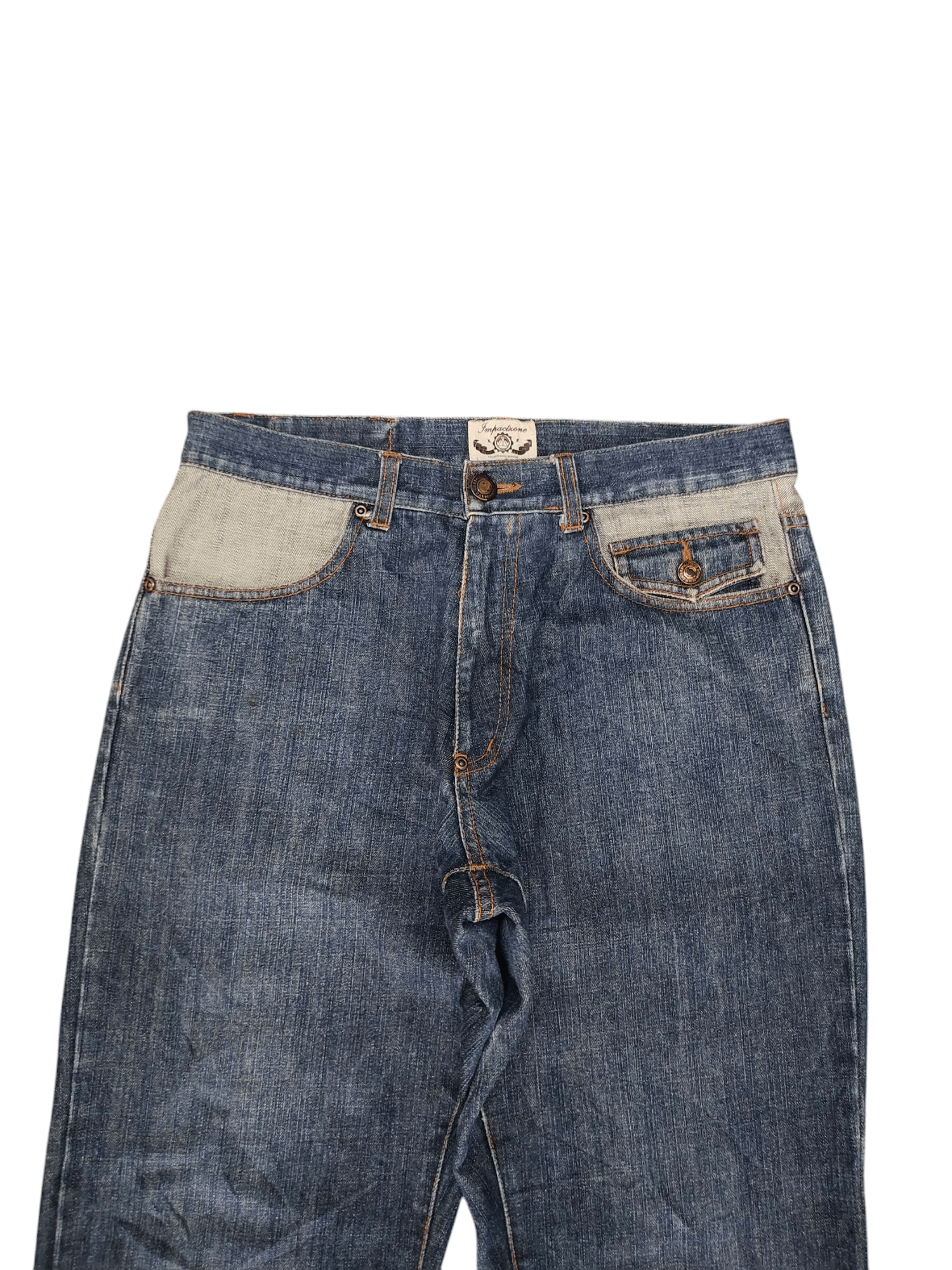 Comme des Garcons × Undercover Vintage Y2k Impactxone Japan Tribal Paisley Pocket Jeans Size US 33 - 6 Thumbnail