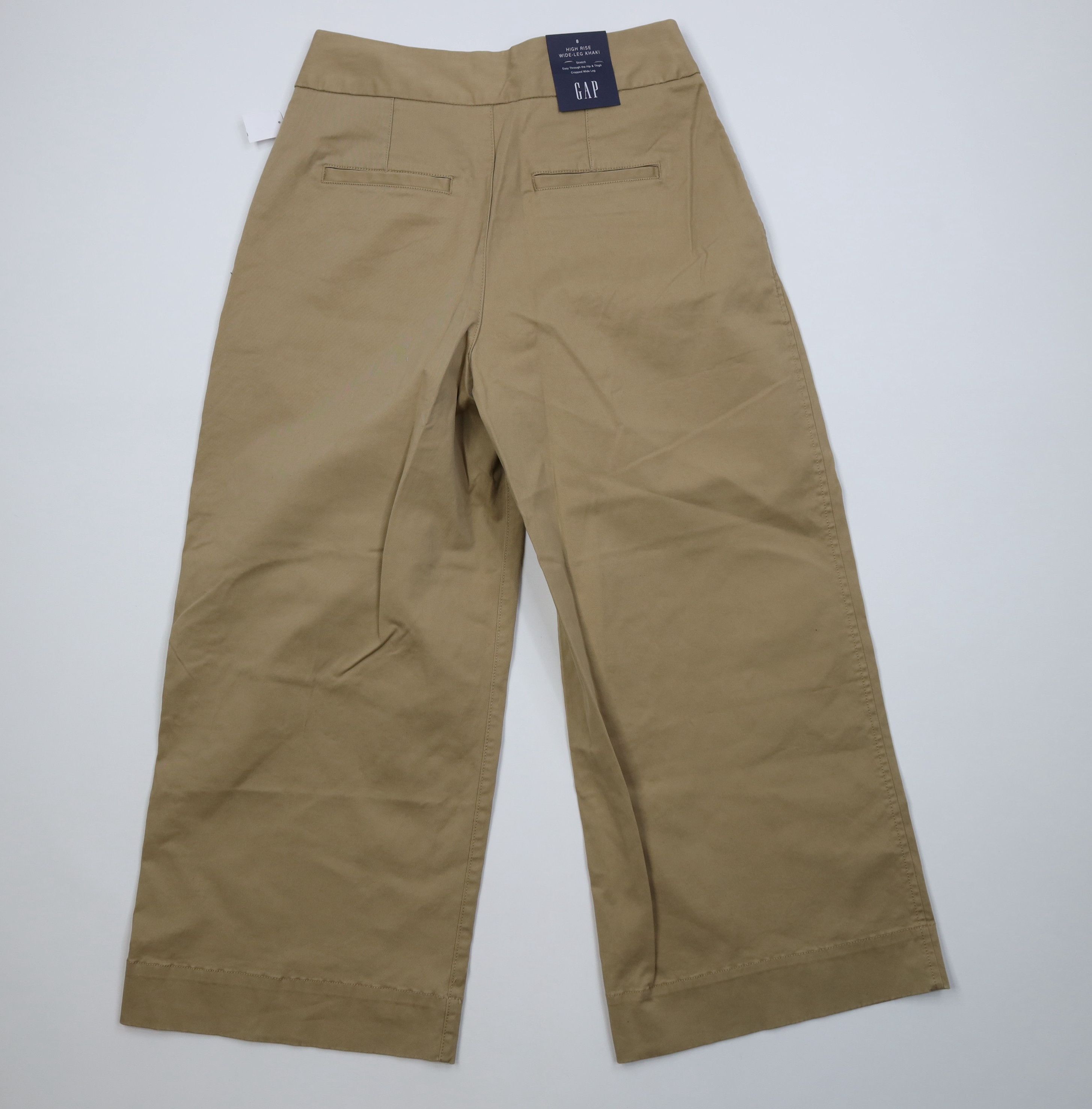 Gap Deadstock Vintage Y2K Gap High Rise Cropped Wide Leg Pants Size 30" / US 8 / IT 44 - 8 Thumbnail