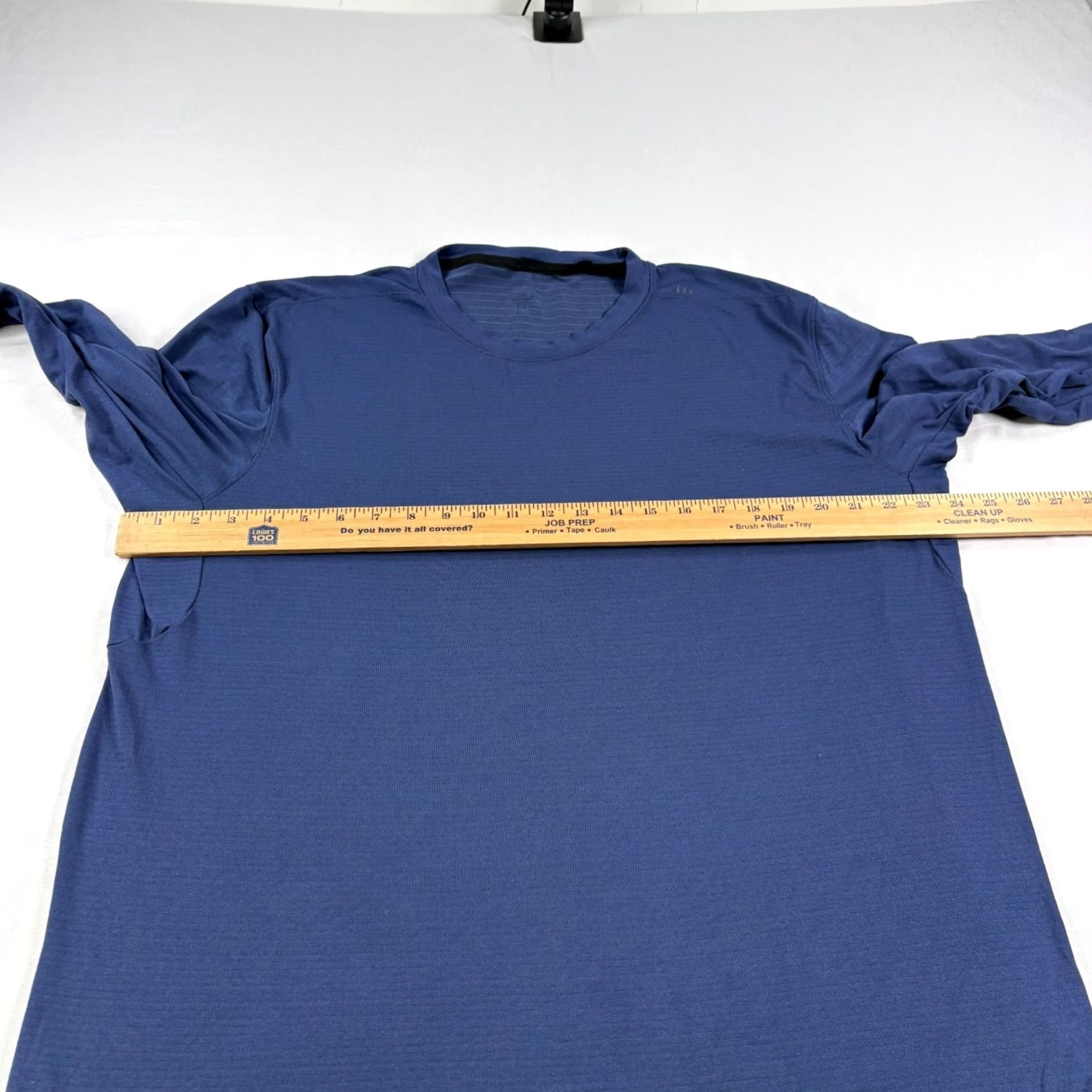 Lululemon Lululemon Shirt Mens XL Blue Long Sleeve Gym Performance Athleisure Size US XL / EU 56 / 4 - 3 Thumbnail