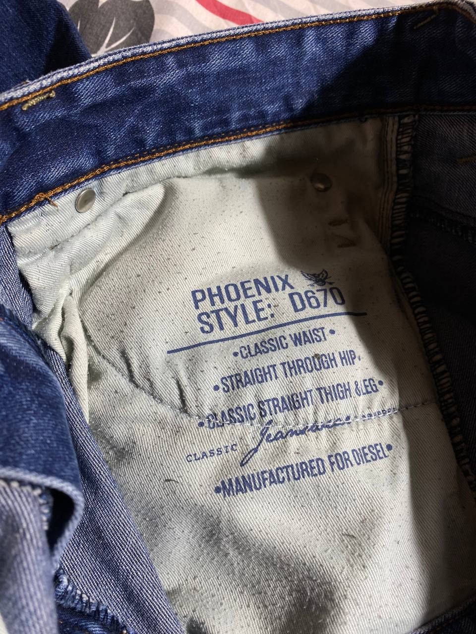 Diesel × Japanese Brand Crazy Crash Dirty Baggy Faded Jean Japan Avant Garde Style Size US 34 / EU 50 - 2 Thumbnail