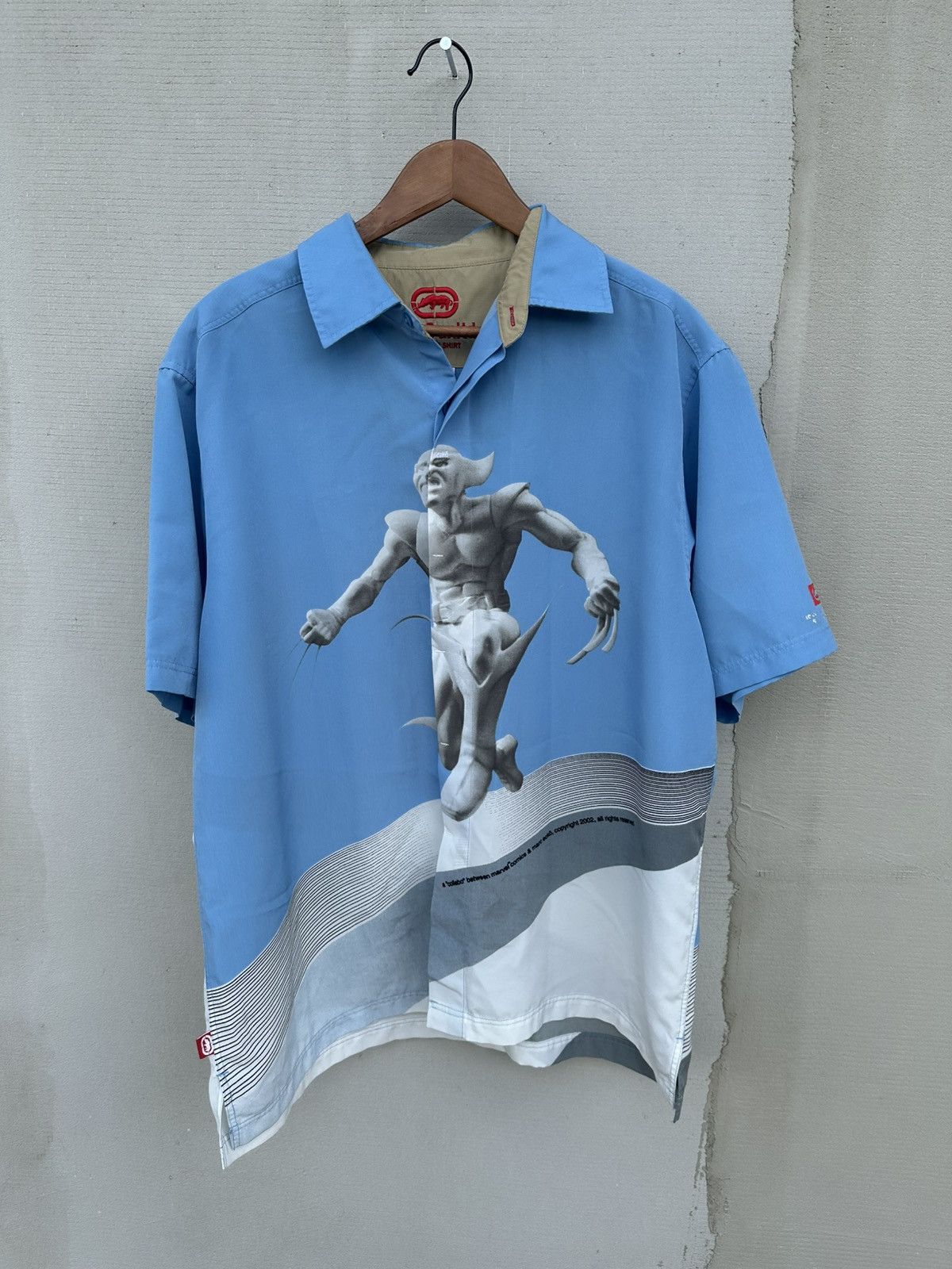 Ecko Unltd. × Vintage Vintage Ecko x Marvel shirt- rare - streetwear Size US L / EU 52-54 / 3 - 2 Thumbnail