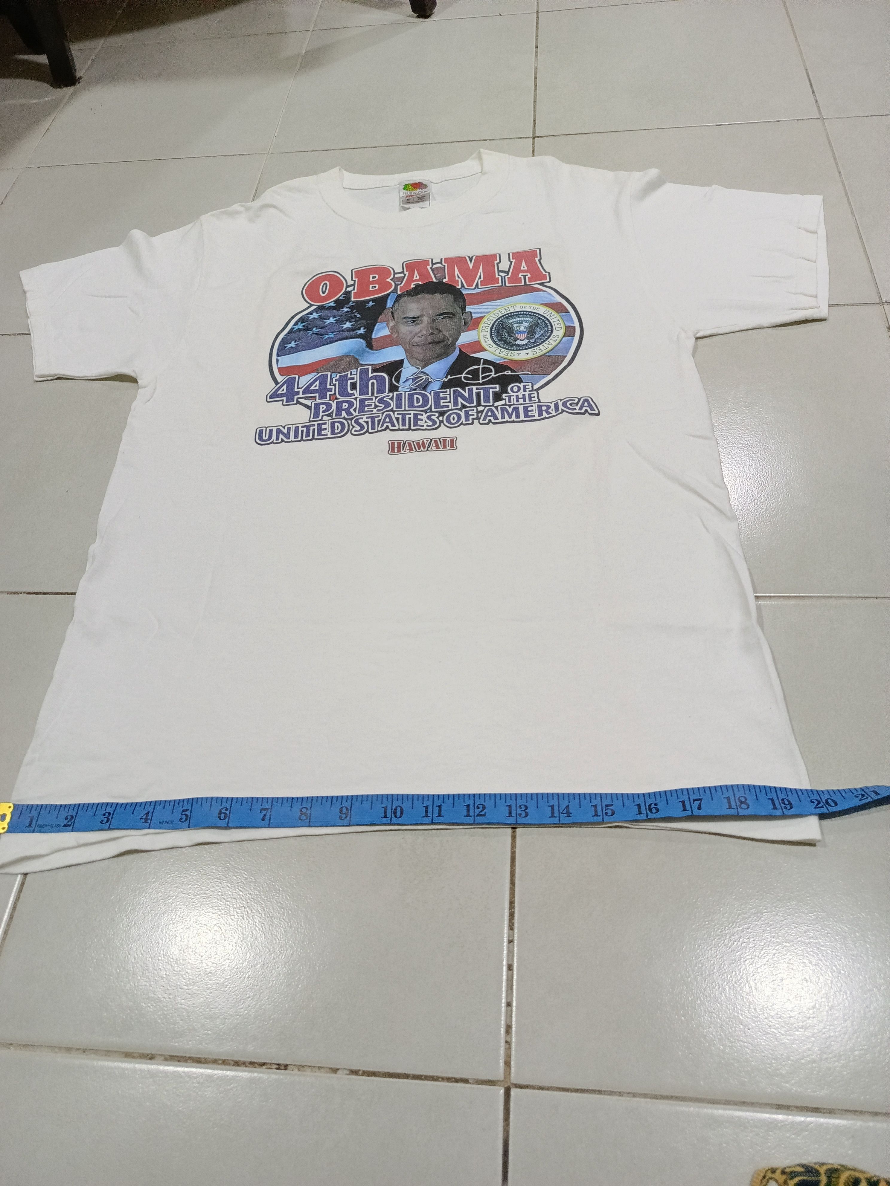 Vintage Vintage Obama American President rap tees t-shirt Size US M / EU 48-50 / 2 - 8 Thumbnail