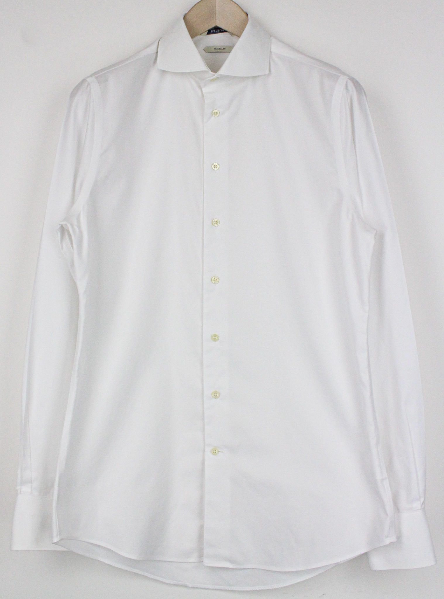 Suitsupply 39/15 1/2 Extra Slim White Cotton Cutaway 72756 Size 40R - 1 Thumbnail