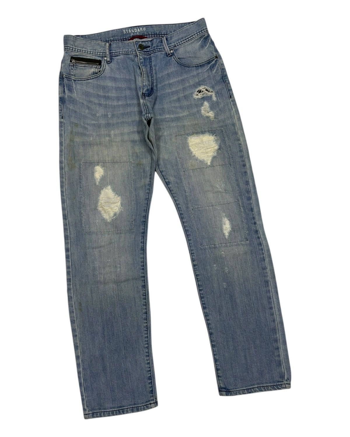 Japanese Brand × Vintage Vintage Japanese Brand Confirm Standard Fit Patchwork Jeans Size US 32 / EU 48 - 5 Thumbnail