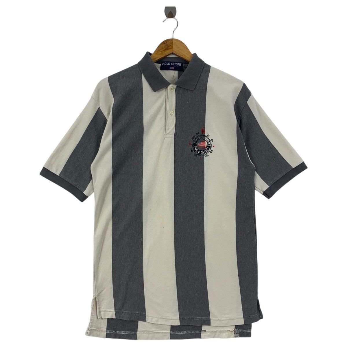 Polo Ralph Lauren × Vintage Vintage POLO SPORT by POLO RALPH LAUREN Stripe polo tees Size US M / EU 48-50 / 2 - 1 Thumbnail