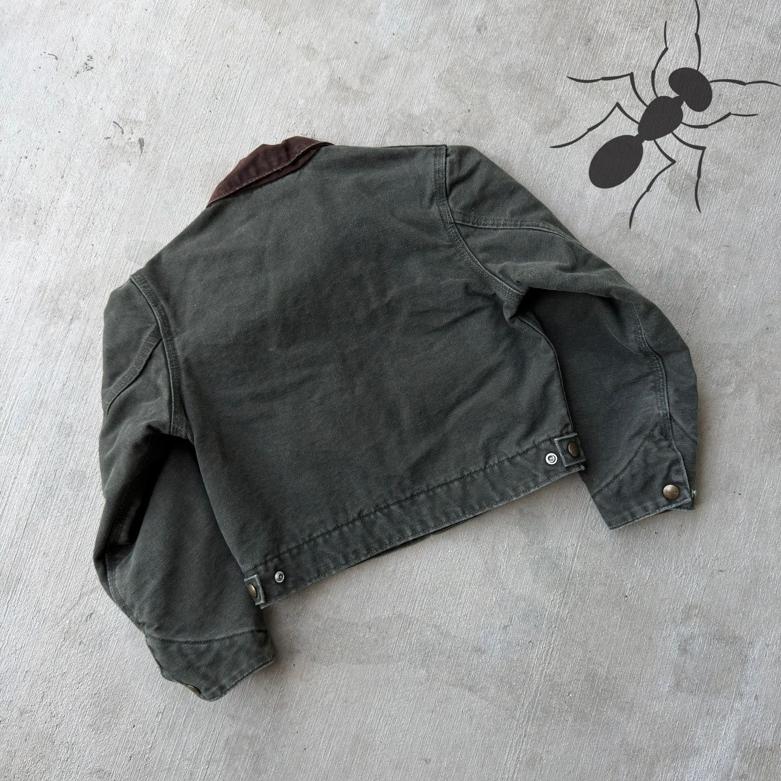 Carhartt × Vintage Carhartt YOUTH green detroit work wear jacket Size US XXS / EU 40 - 3 Thumbnail