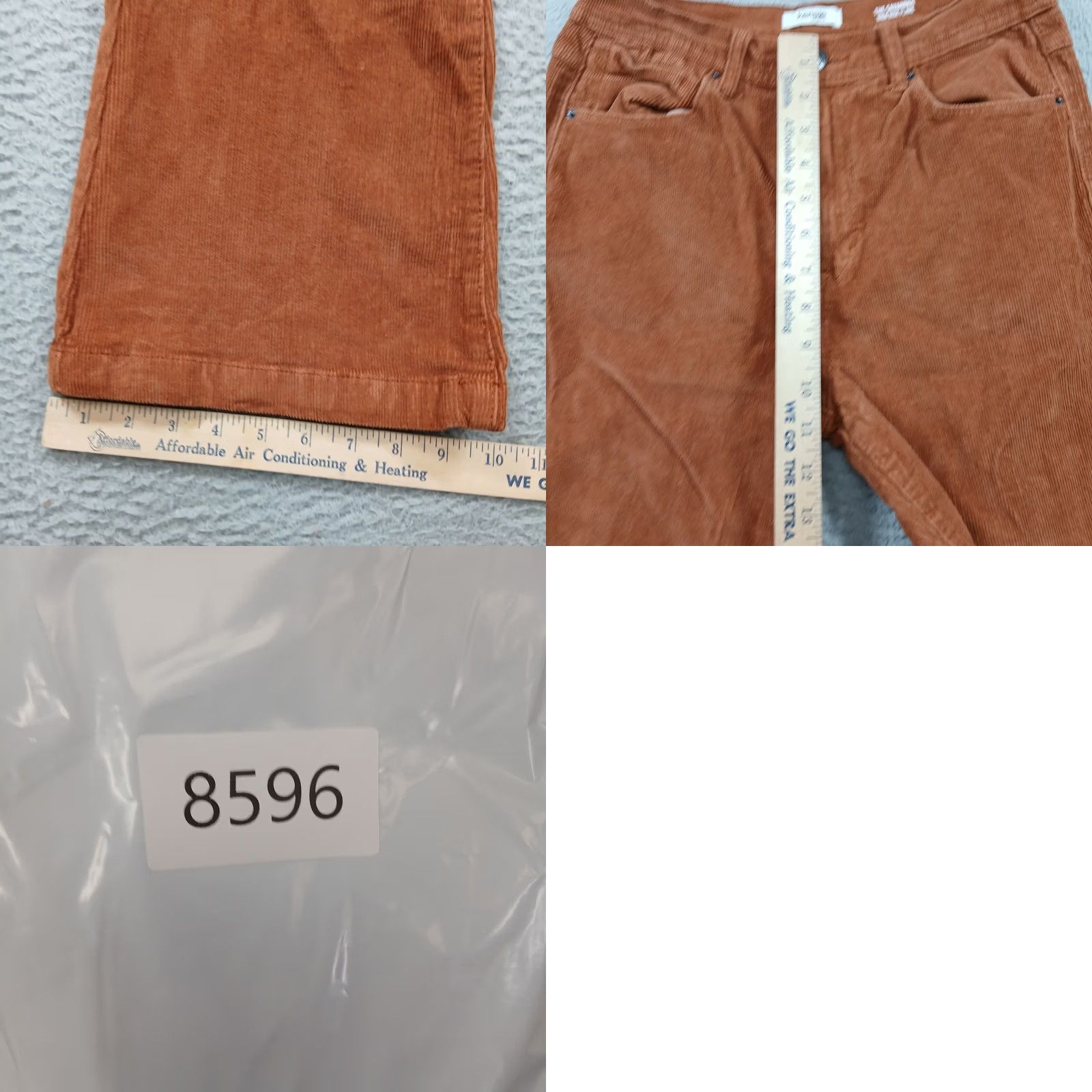 Vintage VINTAGE Kensie Savannah High Rise Flare Corduroy Pants Women 8/29 Rust Orange EUC Size 29" - 9 Thumbnail