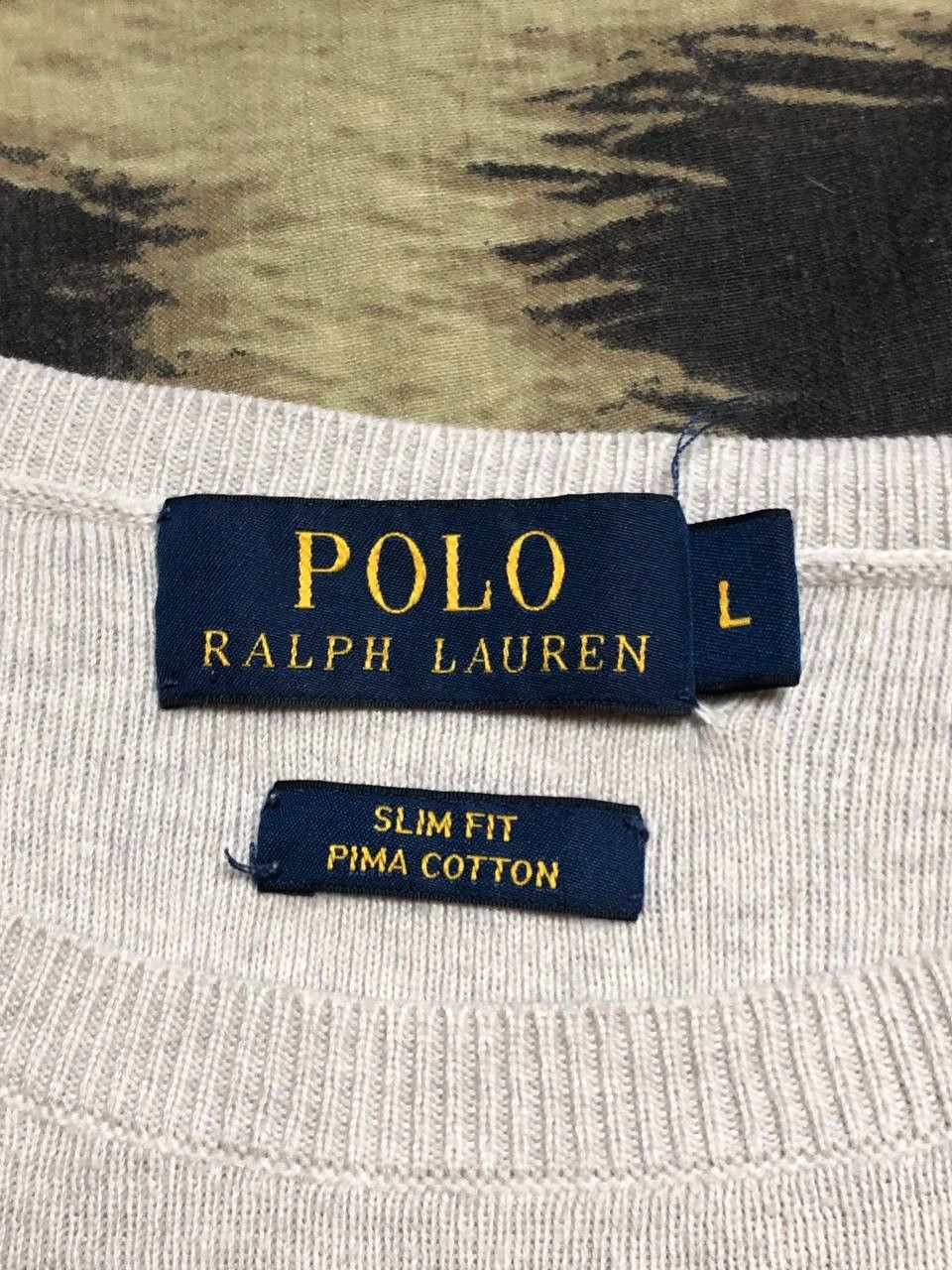 Polo Ralph Lauren Vintage Polo Ralph Lauren V-Neck Sweater Size US L / EU 52-54 / 3 - 2 Thumbnail