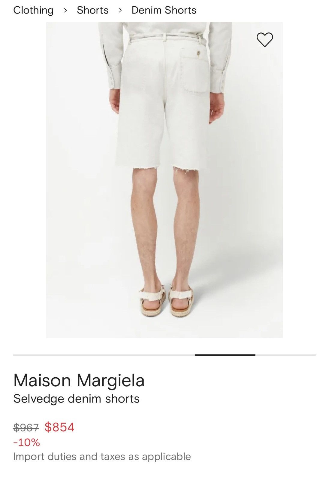 Maison Margiela Maison Margiela Shorts - denim cut off Size US 32 / EU 48 - 2 Thumbnail