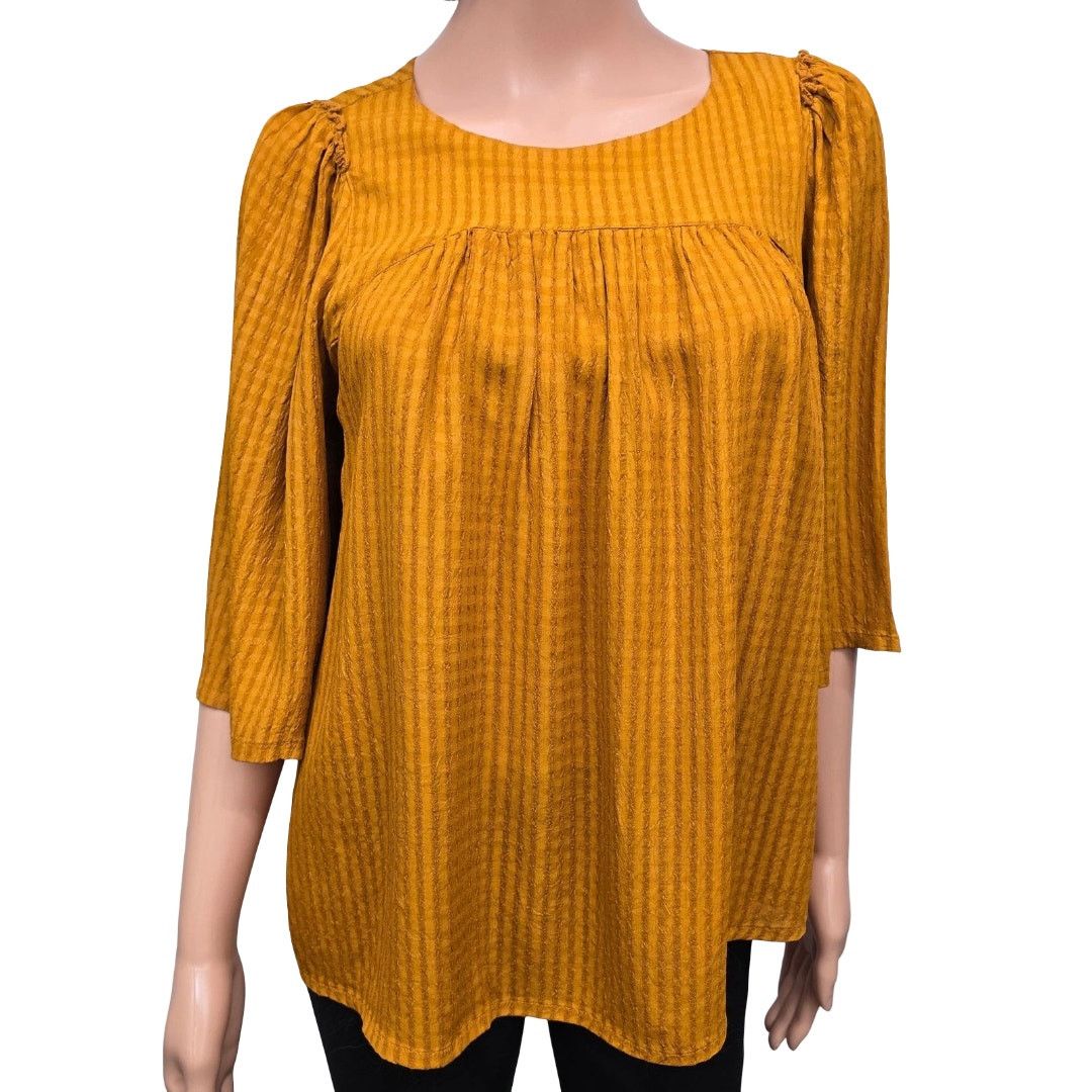 Other Roller Rabbit Top Blouse XS Oversized 3/4 Bell Sleeve Size XS / US 0-2 / IT 36-38 - 2 Thumbnail