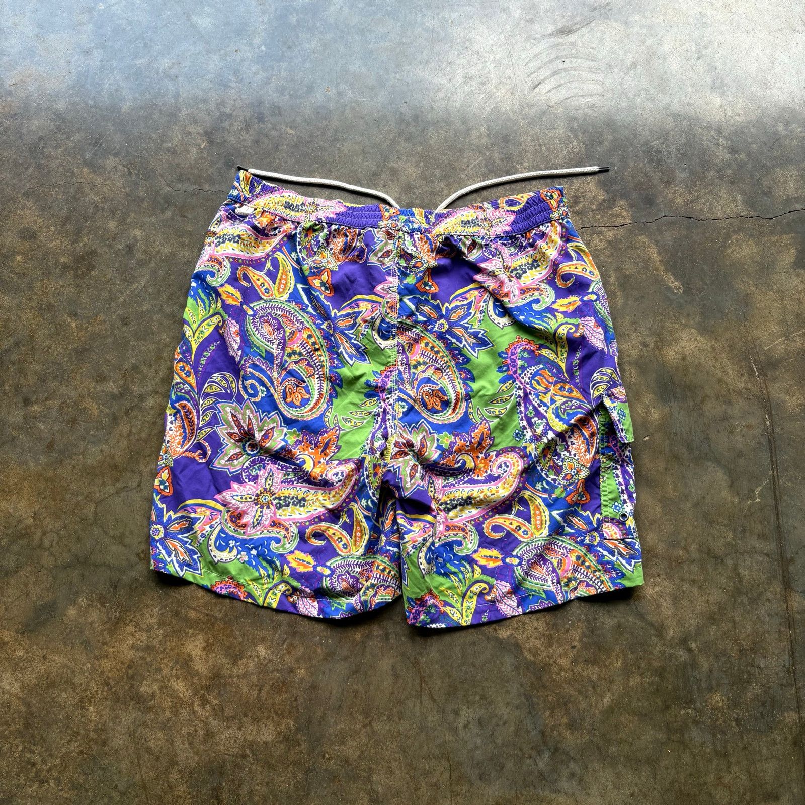 Polo Ralph Lauren Cool Vintage Floral Polo Ralph Lauren Swim Trunks Size US 34 / EU 50 - 2 Thumbnail