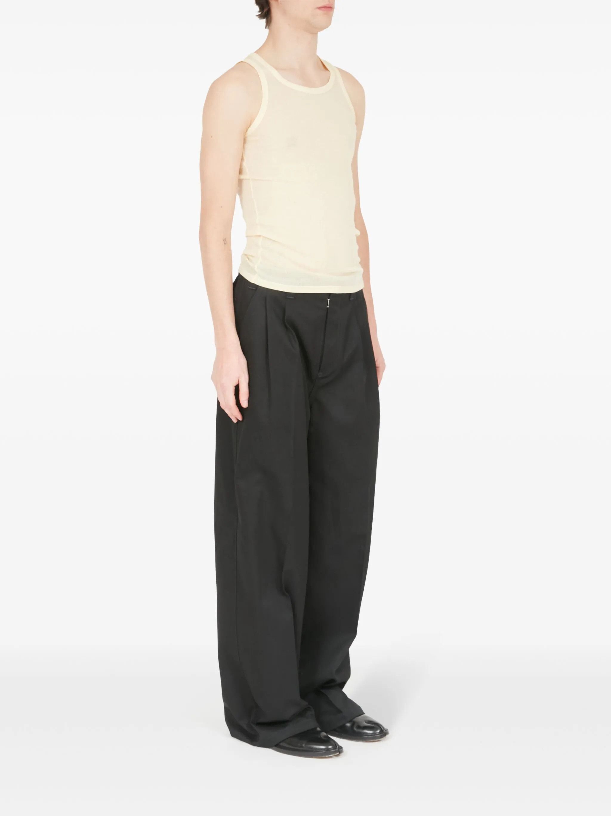 Maison Margiela oc11z0925 Round-neck Tank Top in Light Beige Size US XL / EU 56 / 4 - 3 Thumbnail