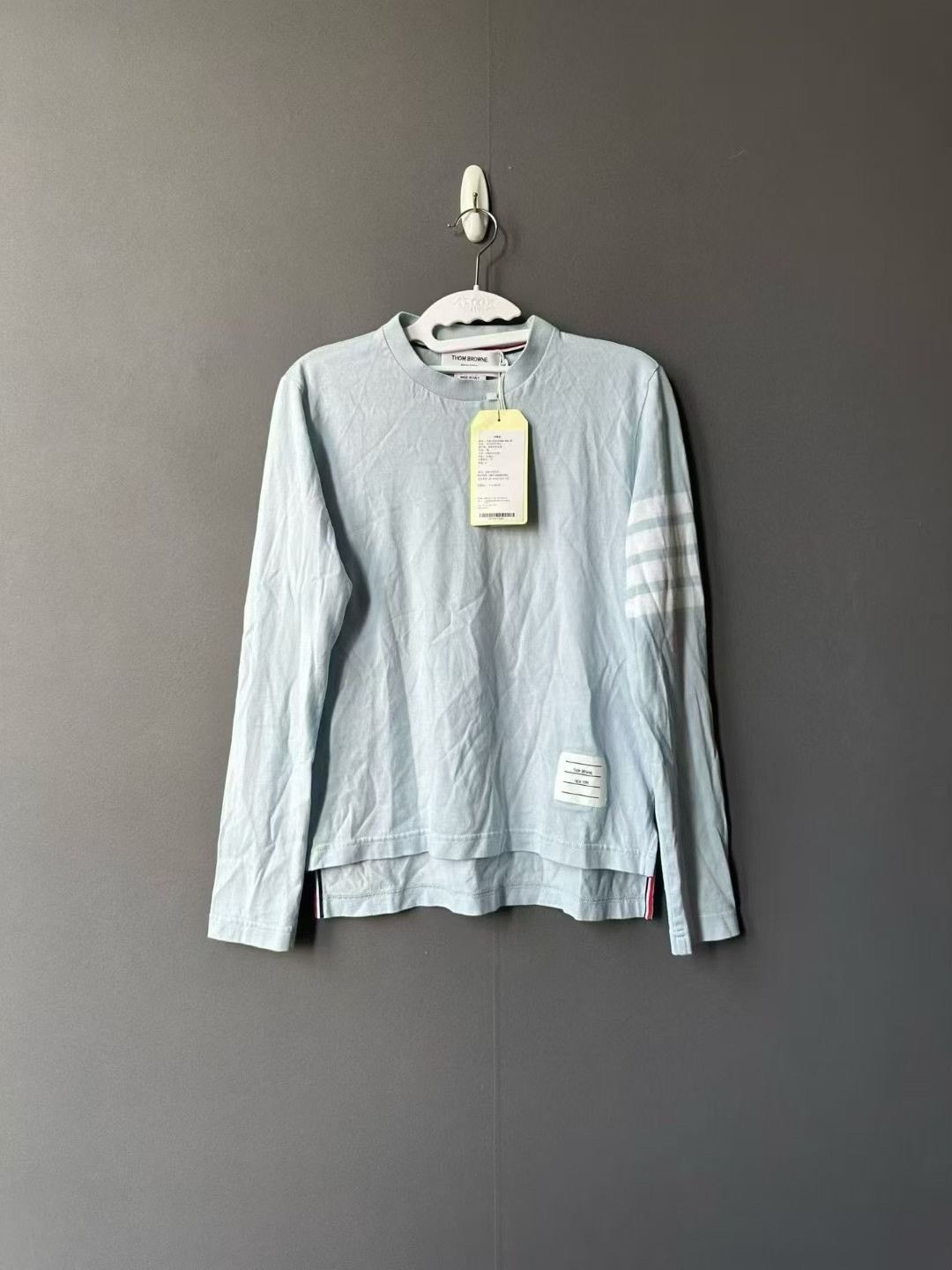 Thom Browne Thom Browne Sky Blue Basic Long-Sleeve Size US M / EU 48-50 / 2 - 1 Thumbnail