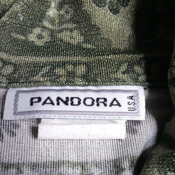 pandora Vintage Pandora Floral Geometric Polyster Disco Shirt Size L / US 10 / IT 46 - 4 Thumbnail