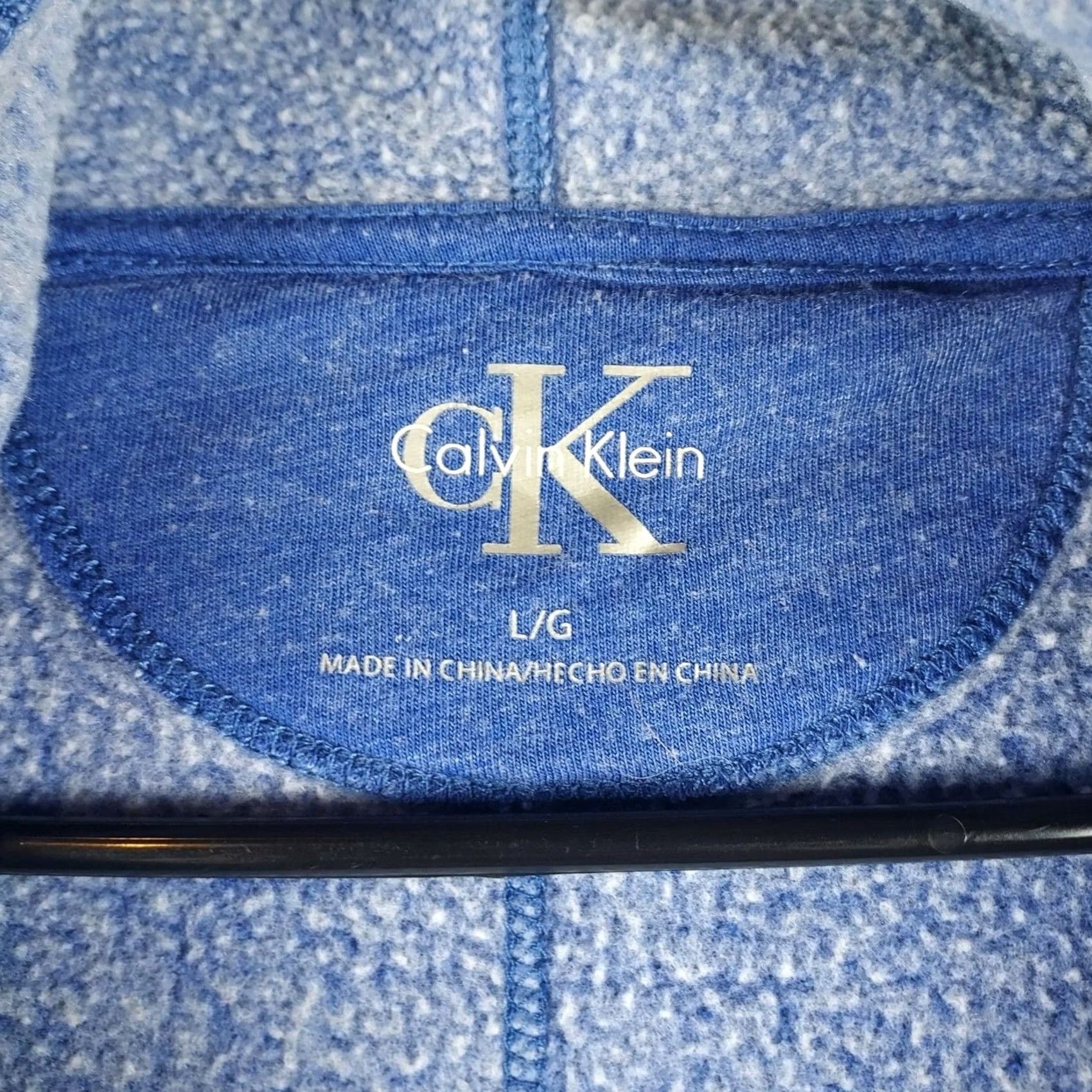 Calvin Klein Calvin Klein Blue Cowl Neck Long Sleeve Pullover Women L Knit Sweater Size L / US 10 / IT 46 - 3 Thumbnail