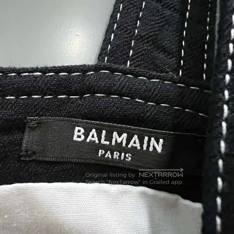Balmain Balmain Summer White Cotton Sleeveless Crop Top . Size XXS / US 00 / IT 34 - 3 Thumbnail