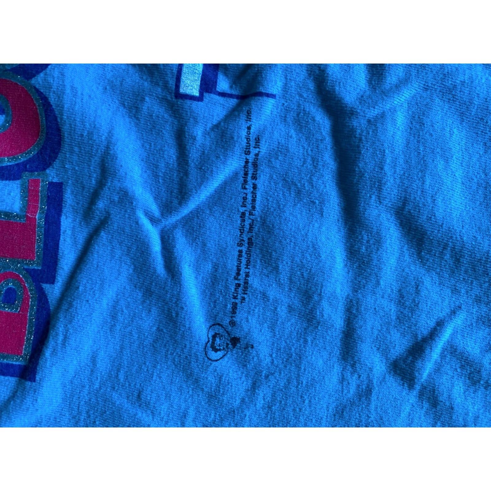 Gloverall VINTAGE Betty Boop T Shirt All Over Print 1999 90s Take That Up the Block Blue XL Mens Womens Adults Regular Size XL Shirt Size US XL / EU 56 / 4 - 4 Thumbnail