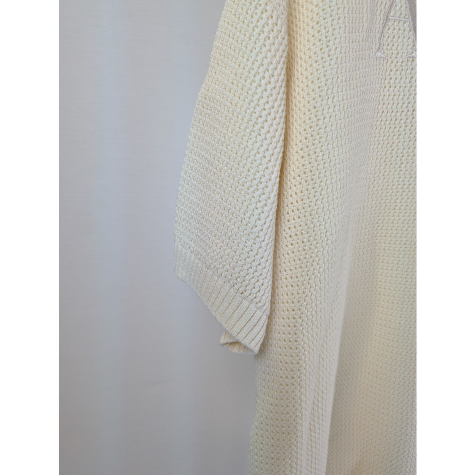 Amiri o1rshd1 Amiri Crochet Button up Half Sleeve Shirt in Ivory Size US XL / EU 56 / 4 - 15 Thumbnail