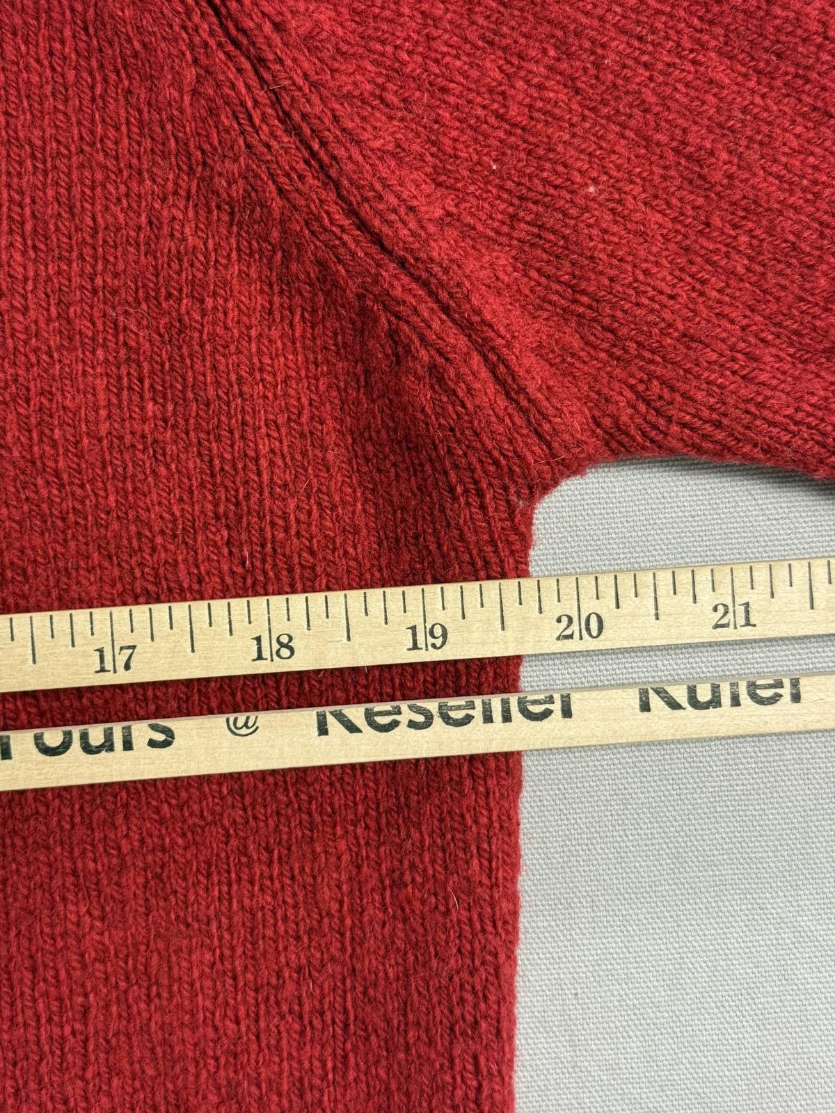 L.L. Bean Vintage L.L. Bean Womens Red Cardigan 100% Wool Scotland - M Size M / US 6-8 / IT 42-44 - 6 Thumbnail