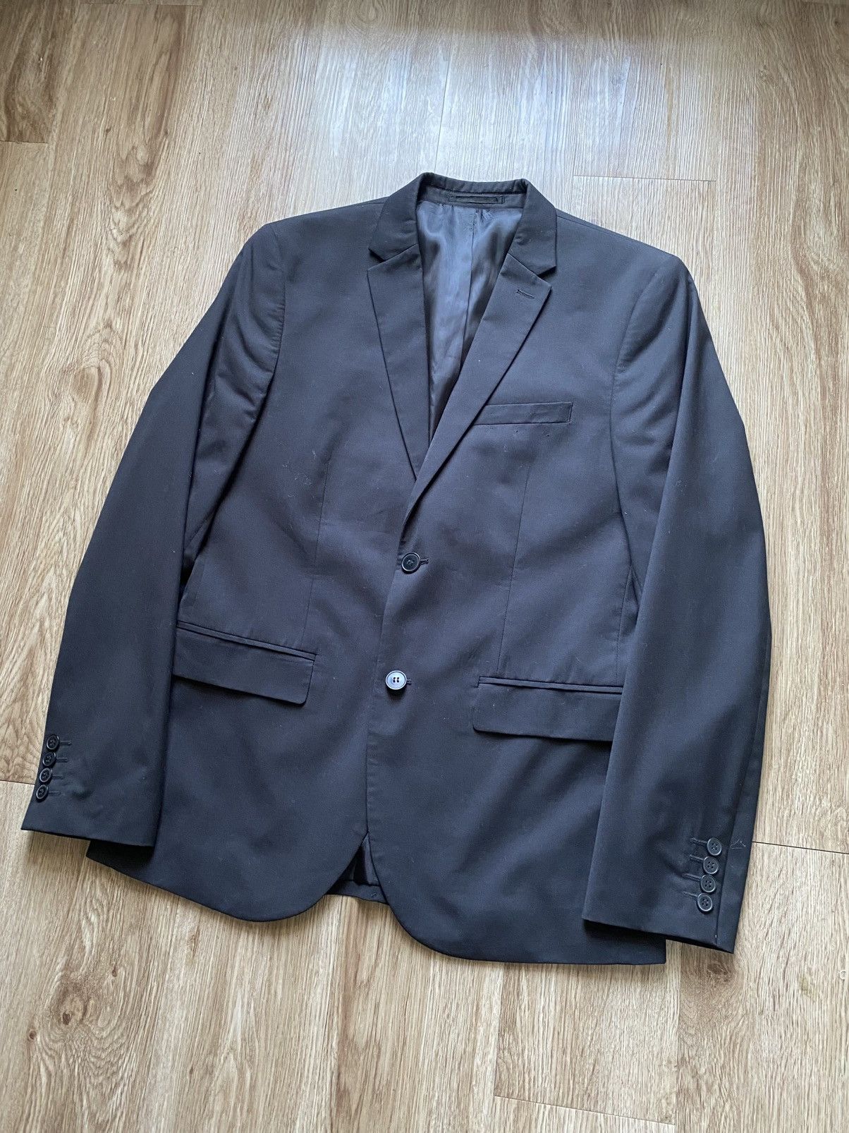 Vintage Vintage Black Blazer Sport Coat 38R Size 38R - 2 Thumbnail