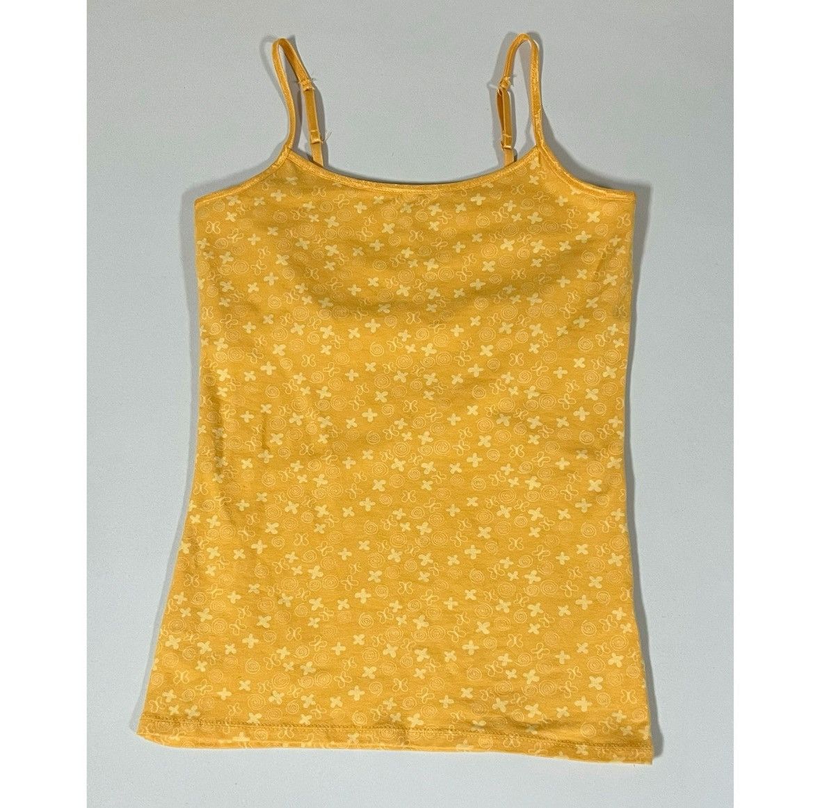 Vintage SO Yellow Butterfly Shelf-Bra Cami Camisole Shirt Size S 💛✨ Size S / US 4 / IT 40 - 1 Thumbnail
