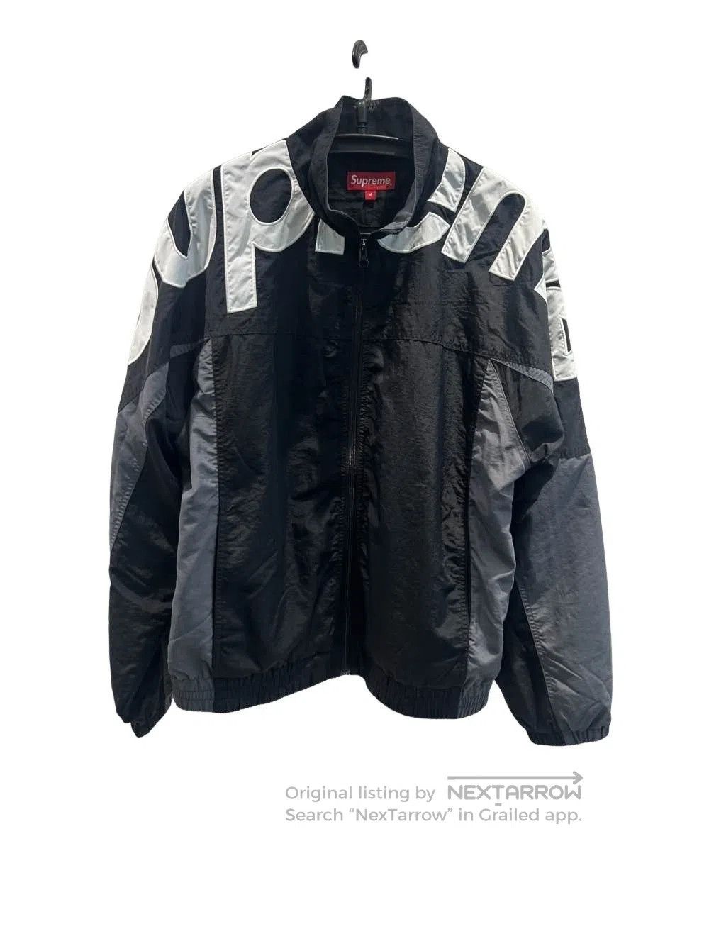 Supreme Supreme Old English Track Jacket Purple White Grey M | Grailed