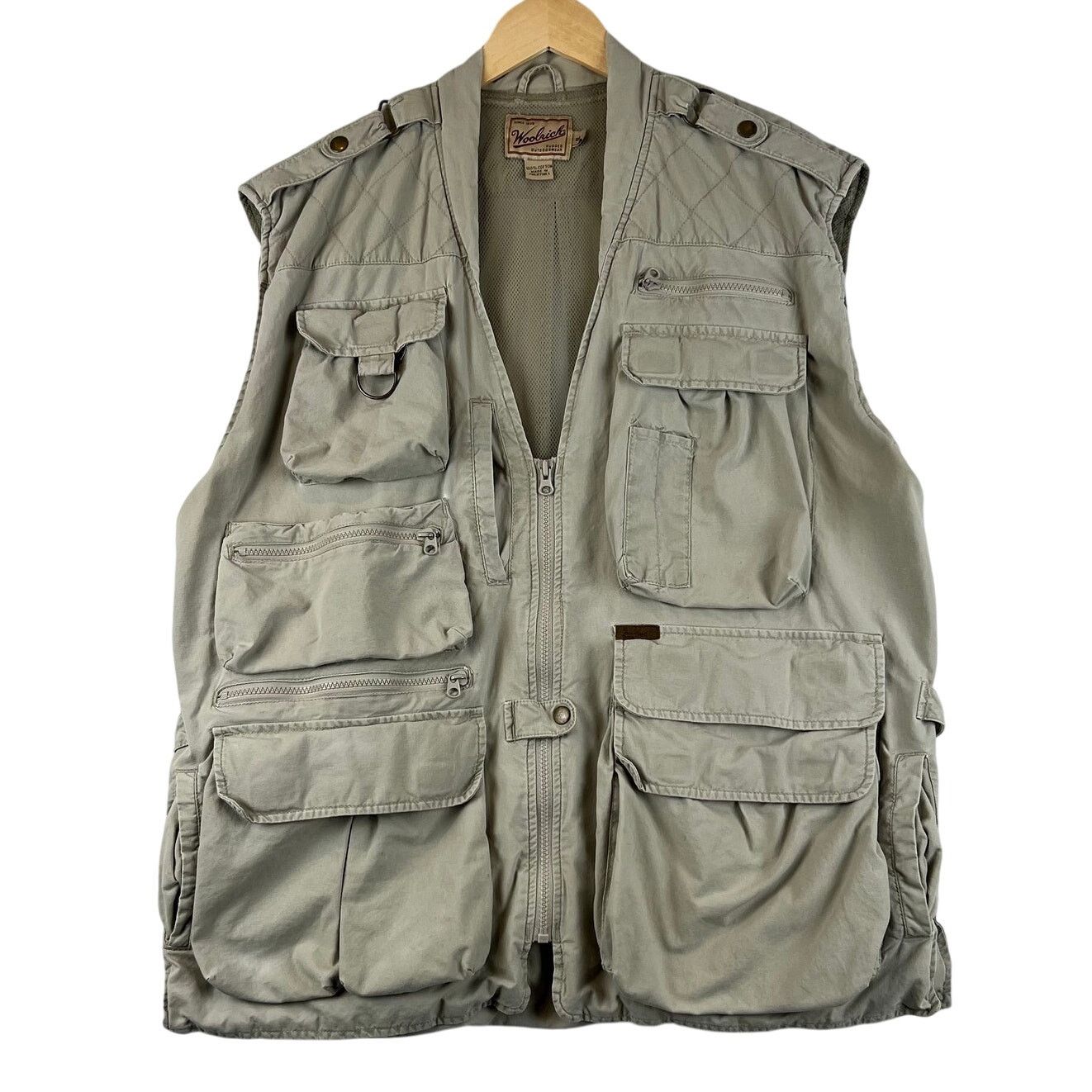 Woolrich Woolen Mills Berne Workwear Quilt Lined Canvas Duck Full Zip Vest Men XXL Size US XL / EU 56 / 4 - 1 Thumbnail