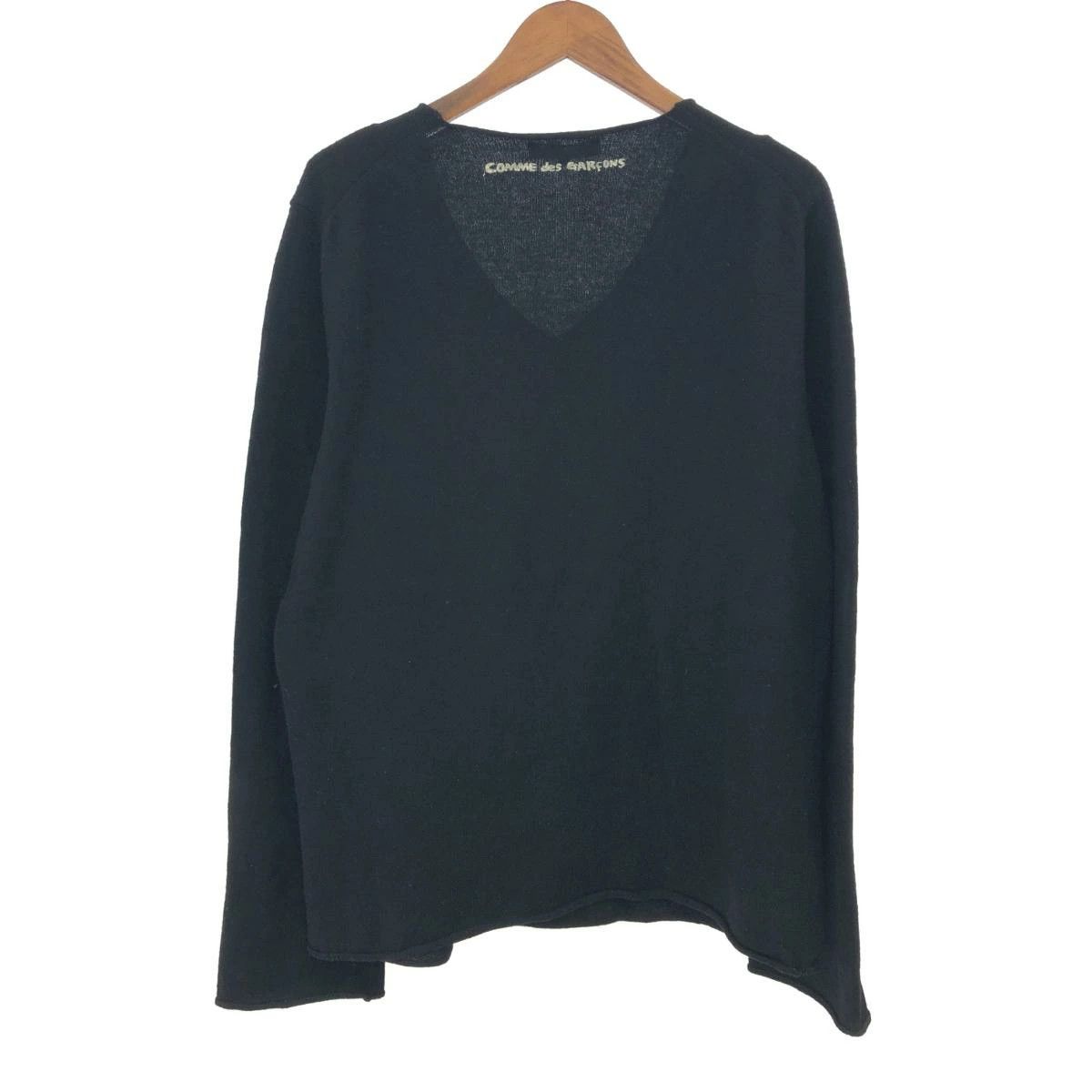 Comme des Garcons Sweatshirt wool Keith Haring hair long sleeve V-neck Black Size US M / EU 48-50 / 2 - 2 Thumbnail