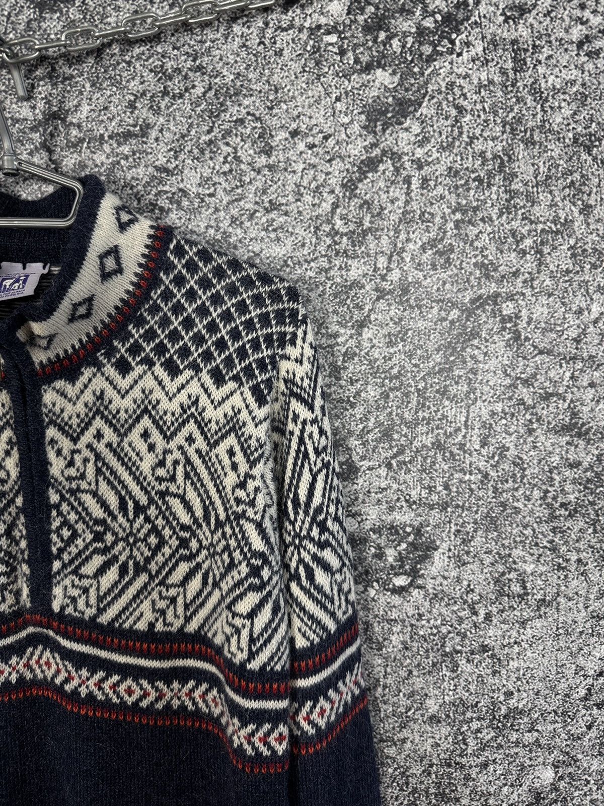 Vintage Attelier De Alpaca Arte 1/4 Zip Wool Sweater Ski Lodge Sz M Size US M / EU 48-50 / 2 - 2 Thumbnail