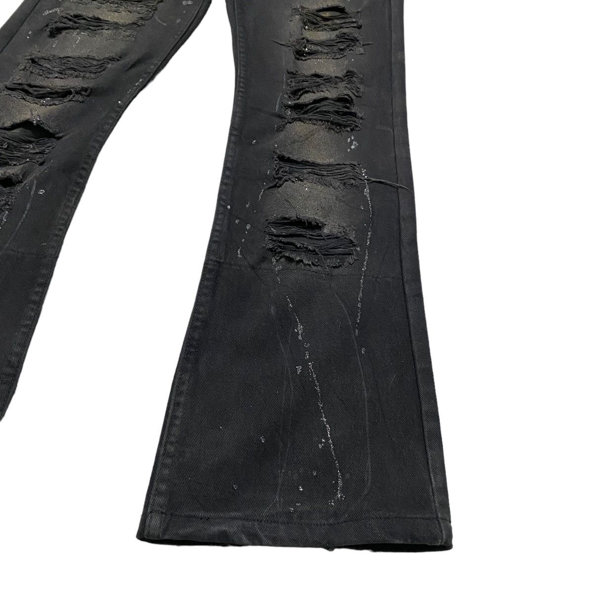 Japanese Brand Japanese Brand K.U.I Denim Flares Coated Distressed Jeans Size US 28 / EU 44 - 10 Thumbnail