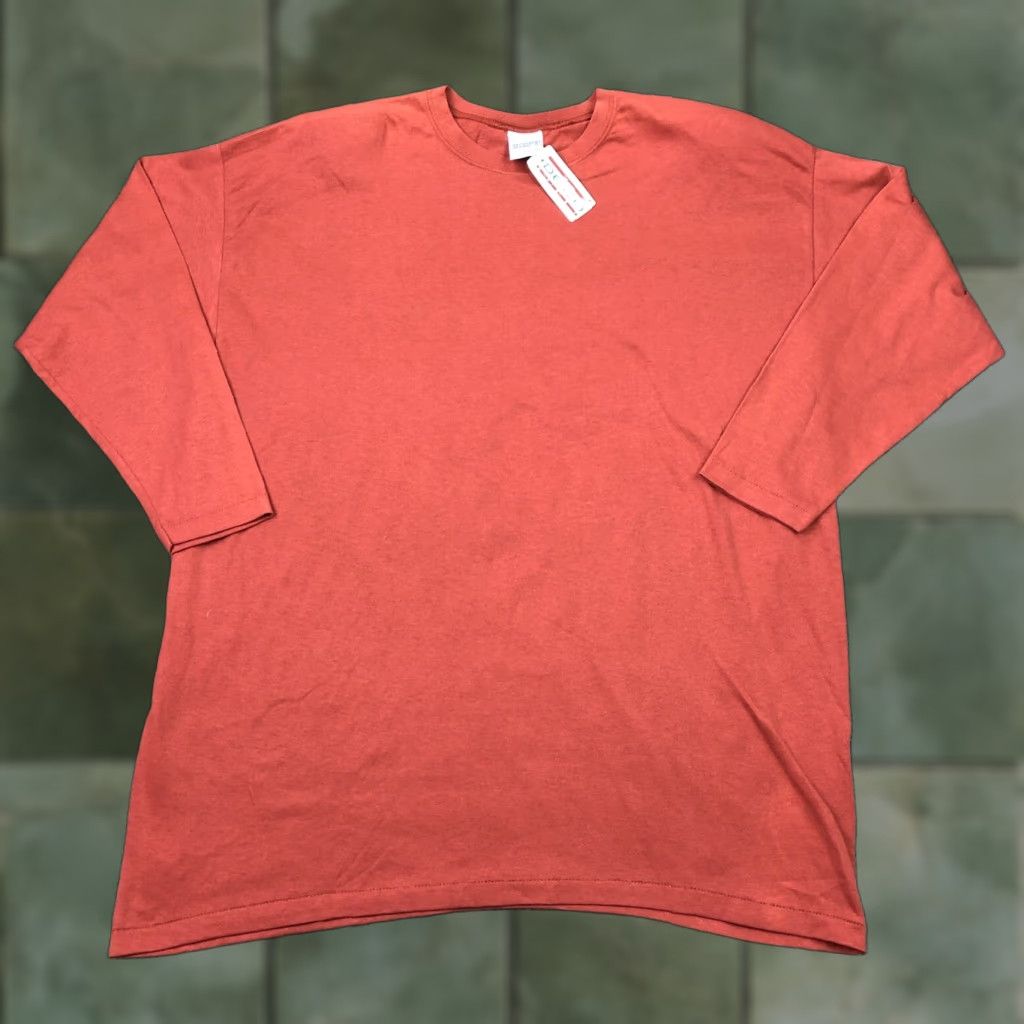 Vintage VINTAGE Decosport T-Shirt Long Sleeve Orange 2XL Unisex Adults 90s 50/50 Blank Crew Neck New With Tags Size US XXL / EU 58 / 5 - 1 Thumbnail