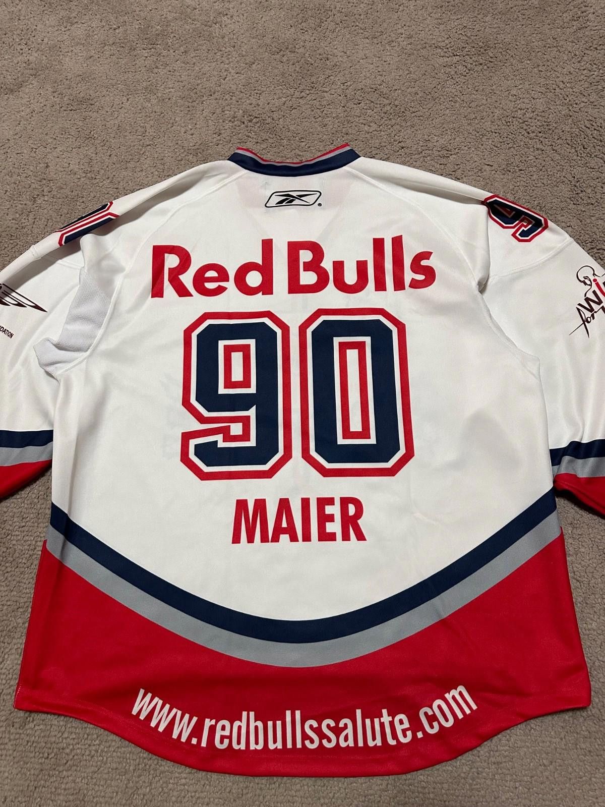 Reebok EC Red Bull Salzburg #90 MAIER Ice Hockey Jersey Shirt XXL Size US XXL / EU 58 / 5 - 9 Thumbnail