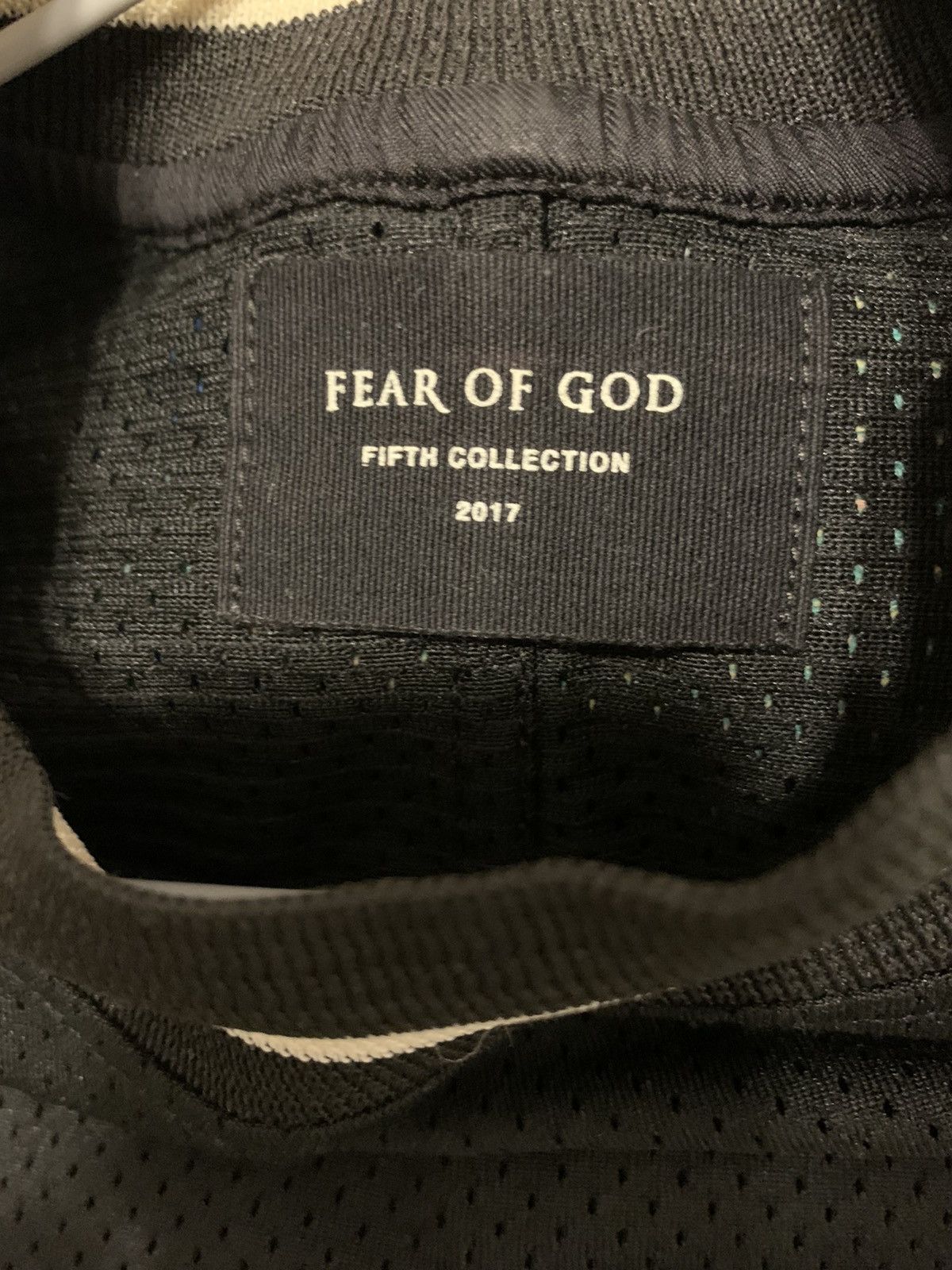 Designer Fear of God 5th Collection Black Mesh Motocross Jersey Size US S / EU 44-46 / 1 - 4 Thumbnail