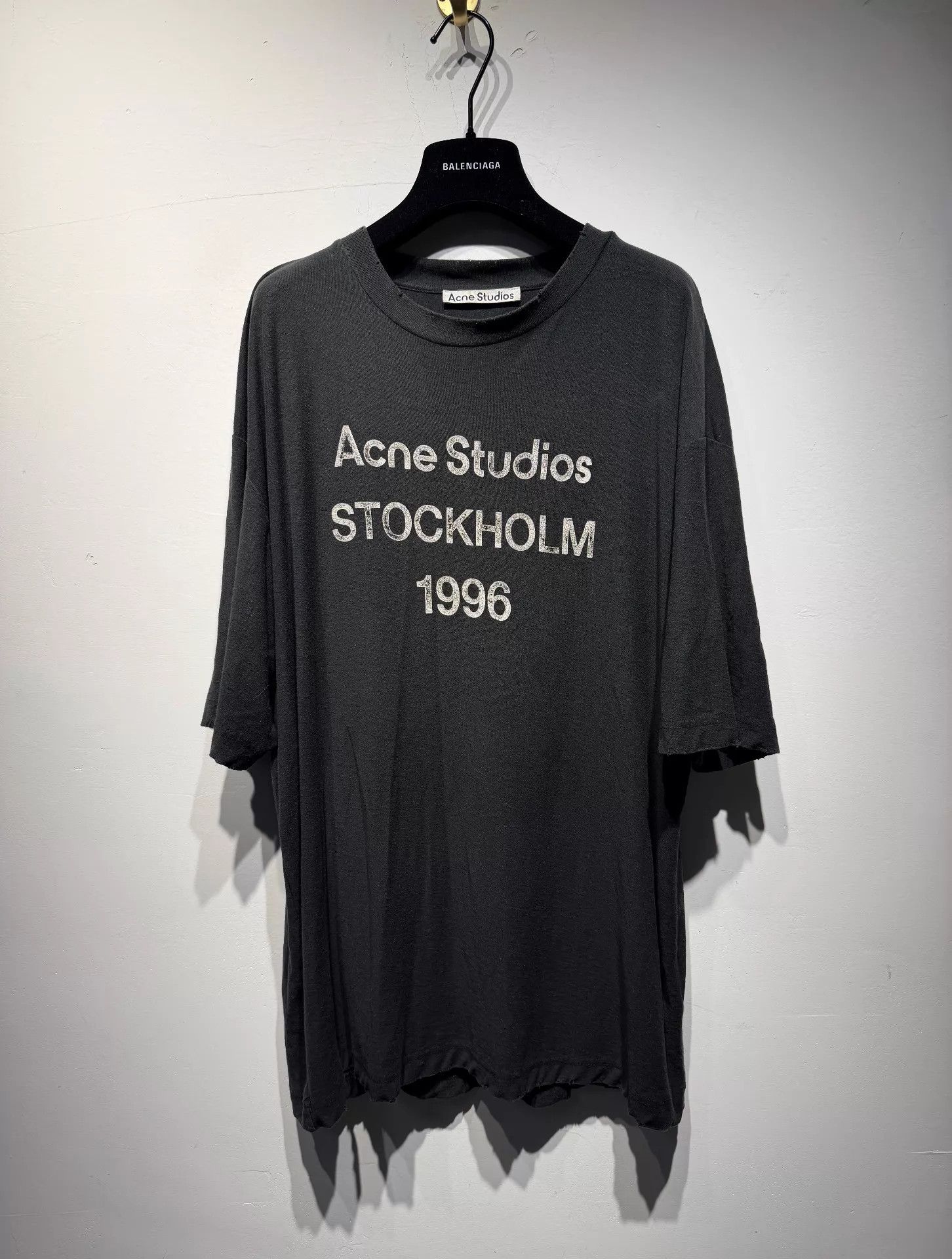 Acne Studios Acne Studios FW22 1996 Print Crewneck Tee Faded Black S Size US S / EU 44-46 / 1 - 1 Thumbnail