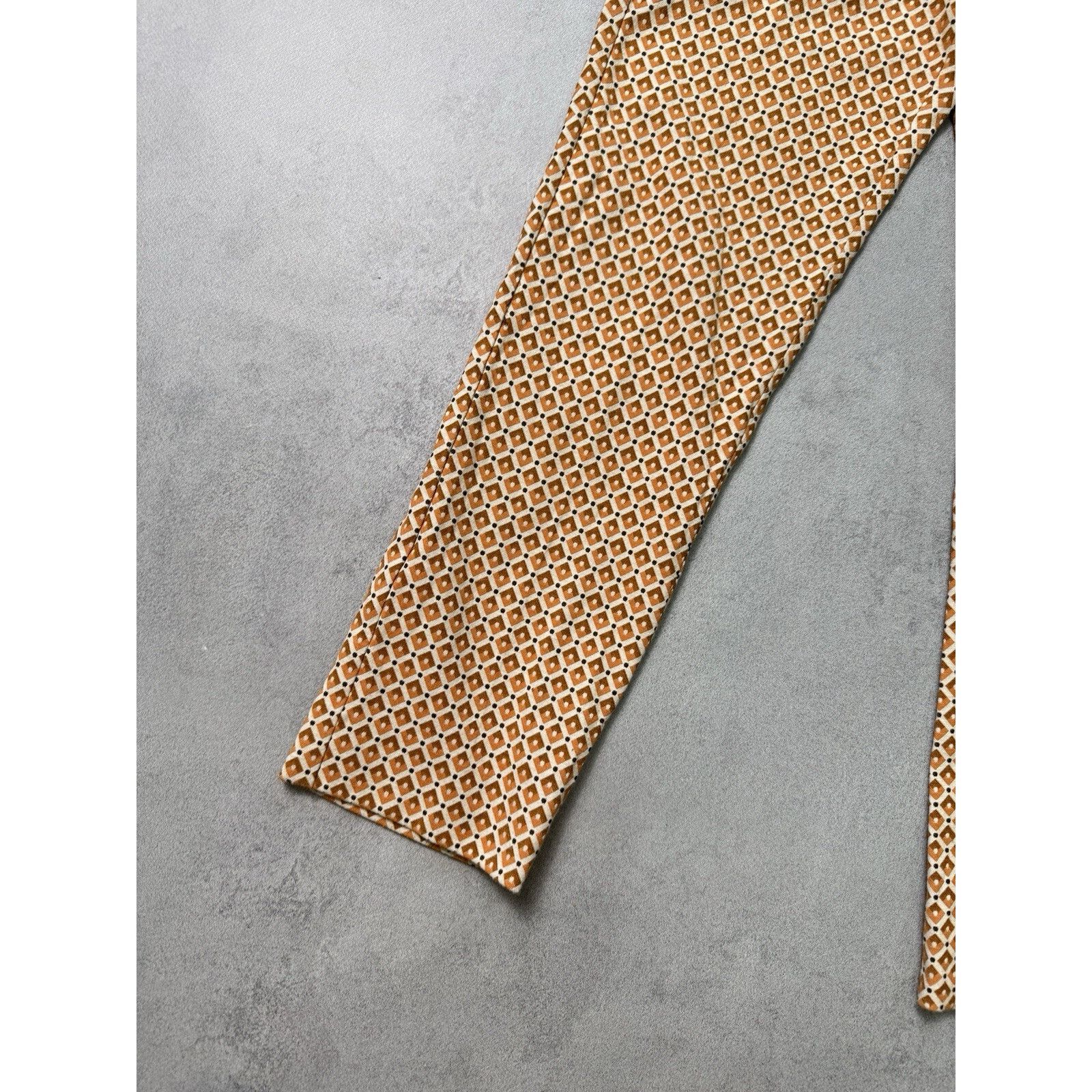 Weekend Max Mara WEEKEND MAX MARA Orange Patterned Papaya Trousers Size 26" / US 2 / IT 38 - 6 Thumbnail