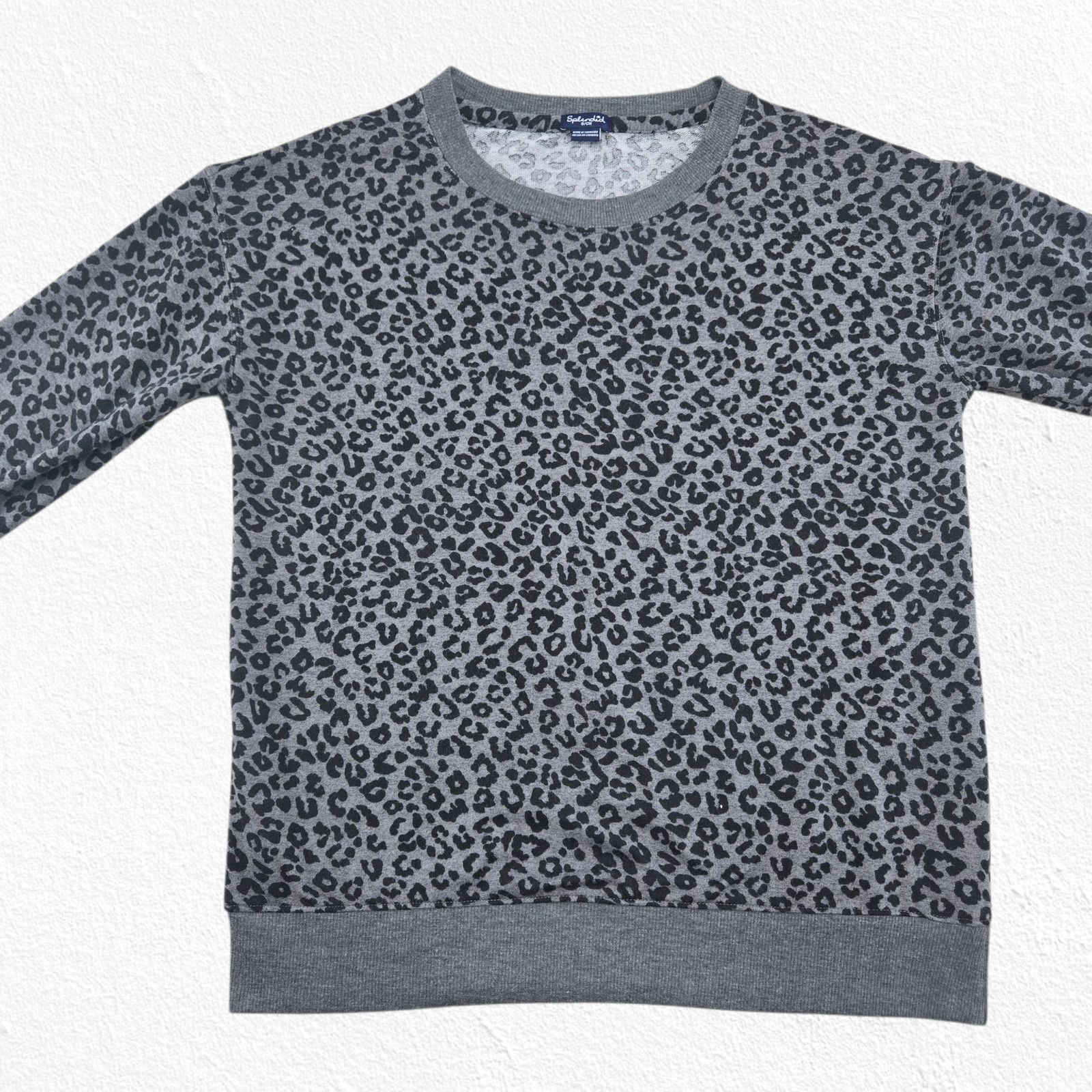 Splendid Splendid Leopard Print Gray Pullover Sweatshirt Size Small Size S / US 4 / IT 40 - 3 Thumbnail