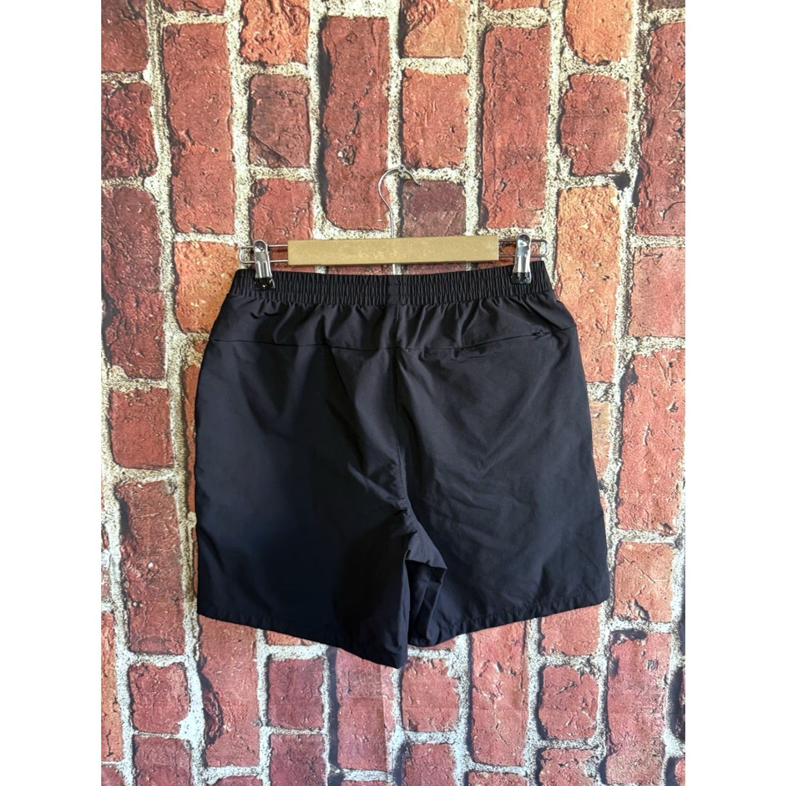 Vintage FLX Mens Black Chino Shorts Stretch Fit Drawstring Size S Regular Adult Mens Black Chino Shorts stretch drawstring FLX Size US 29 - 2 Thumbnail