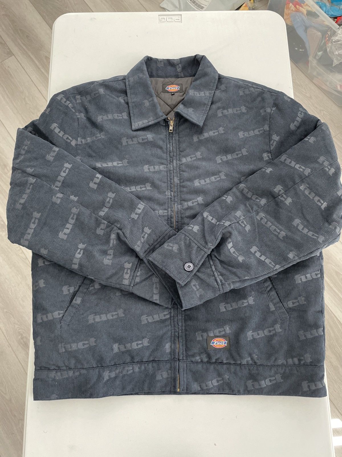 image of Fuct Sample Corduroy Jacket in Navy, Men's (Size Large)