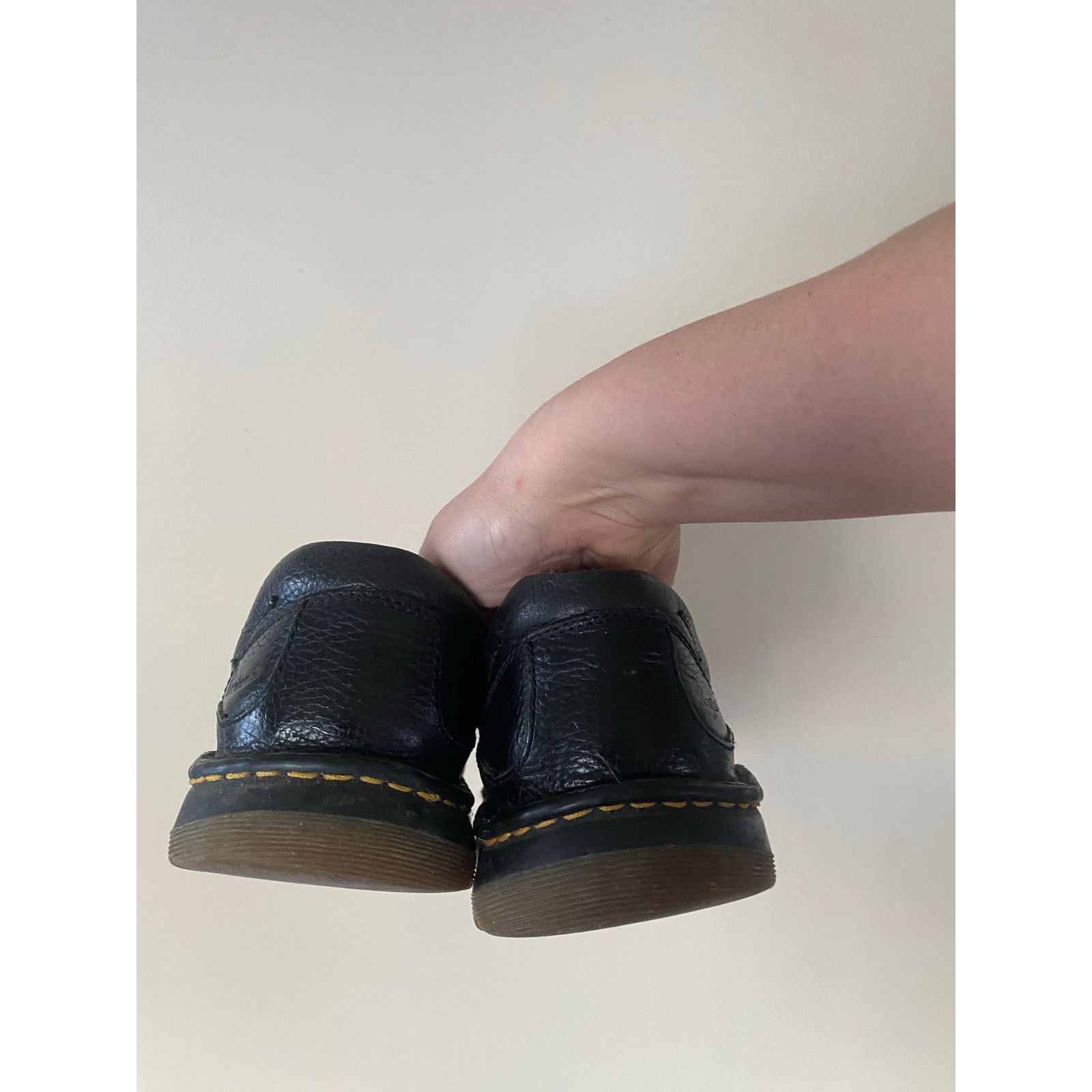 Dr. Martens Dr Martens Black Leather Slip On Shoes 11198 Men 9 Womens 10 Size US 9 / EU 42 - 7 Thumbnail