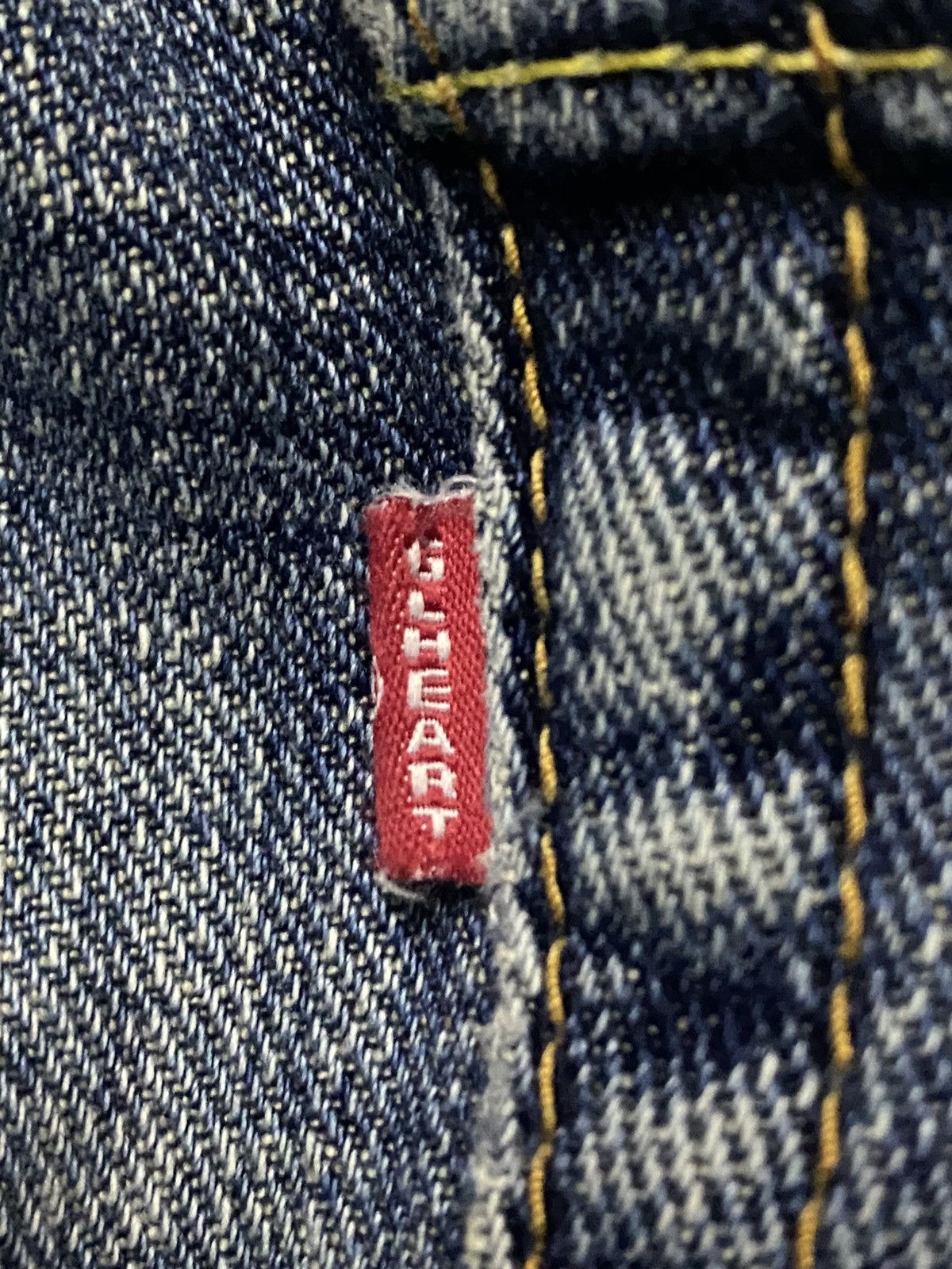 If Six Was Nine Vintage Real Authentic Style GLHeart Flare Faded Blue Size US 31 - 16 Thumbnail