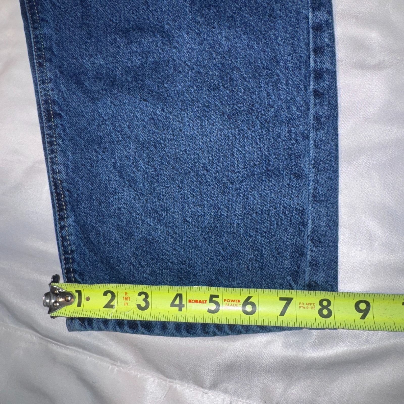 Empyre Empyre Jeans Mens 30x26 Blue Embriodered Pockets Baggy Easy Size US 30 / EU 46 - 10 Thumbnail