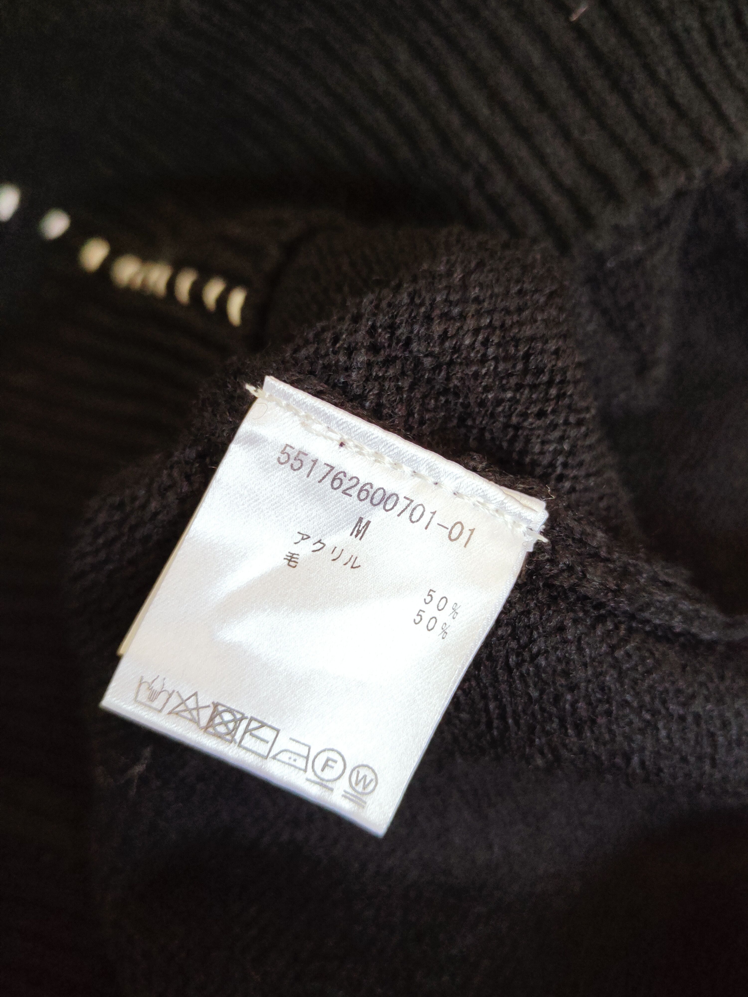 Japanese Brand Cotorica Black ripped distressed Knitwear Sweatshirts #W555 Size US M / EU 48-50 / 2 - 12 Thumbnail