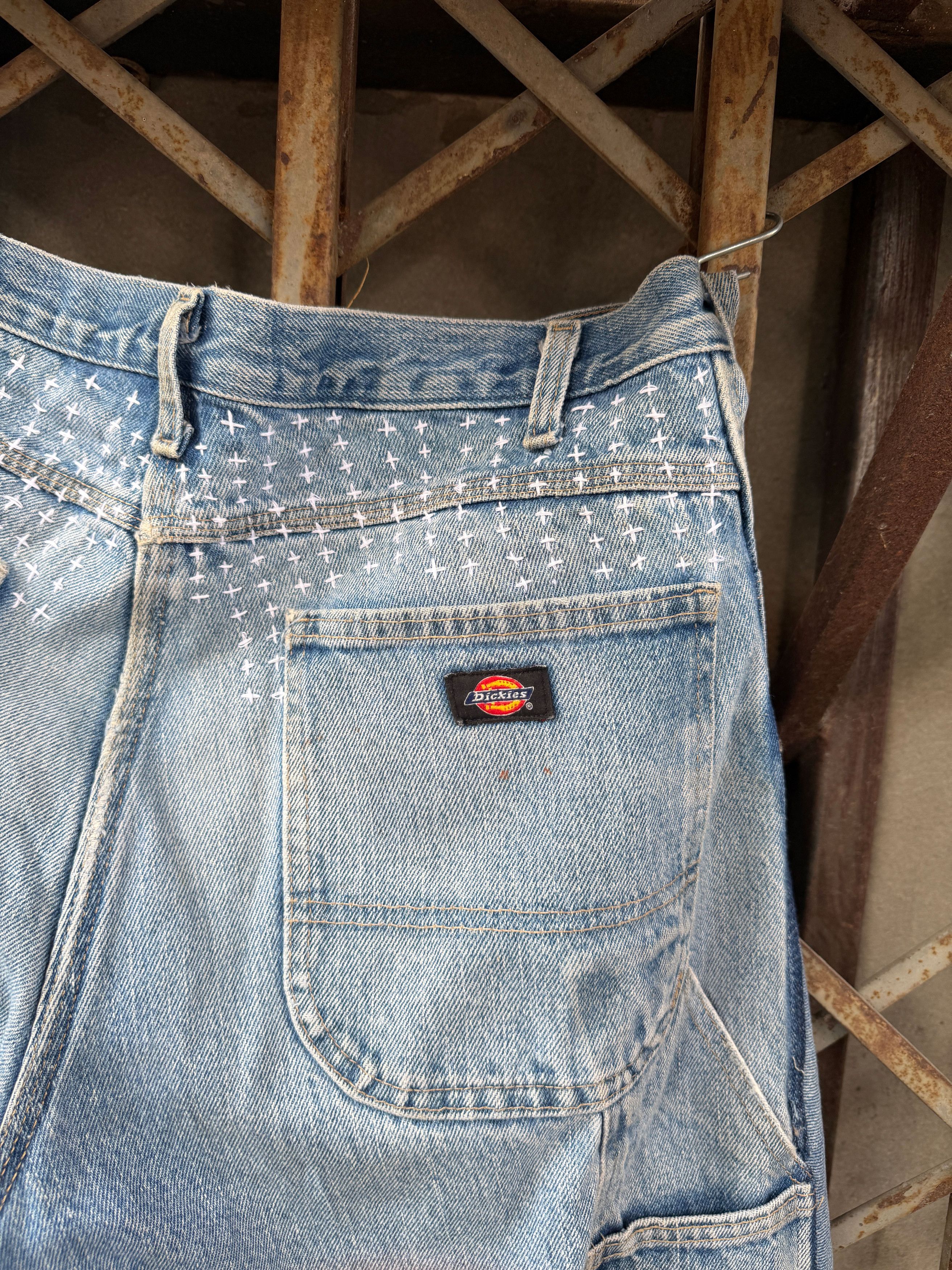Japanese Brand Vintage Boro Patchwork DICKIES Carpenter Size US 36 / EU 52 - 22 Thumbnail