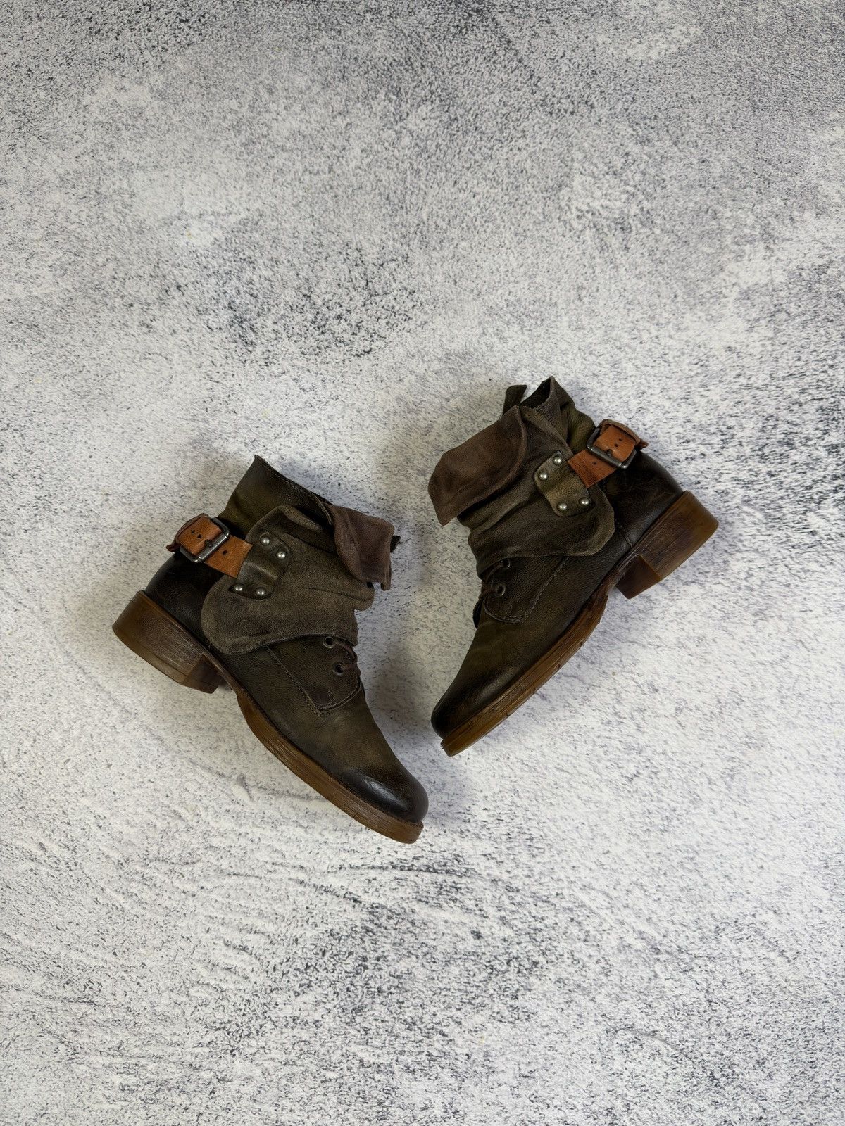 A.S.98 🔥A.S.98 Emerson Style Ankle Straps Vintage Western Boots Size US 7 / IT 37 - 1 Thumbnail