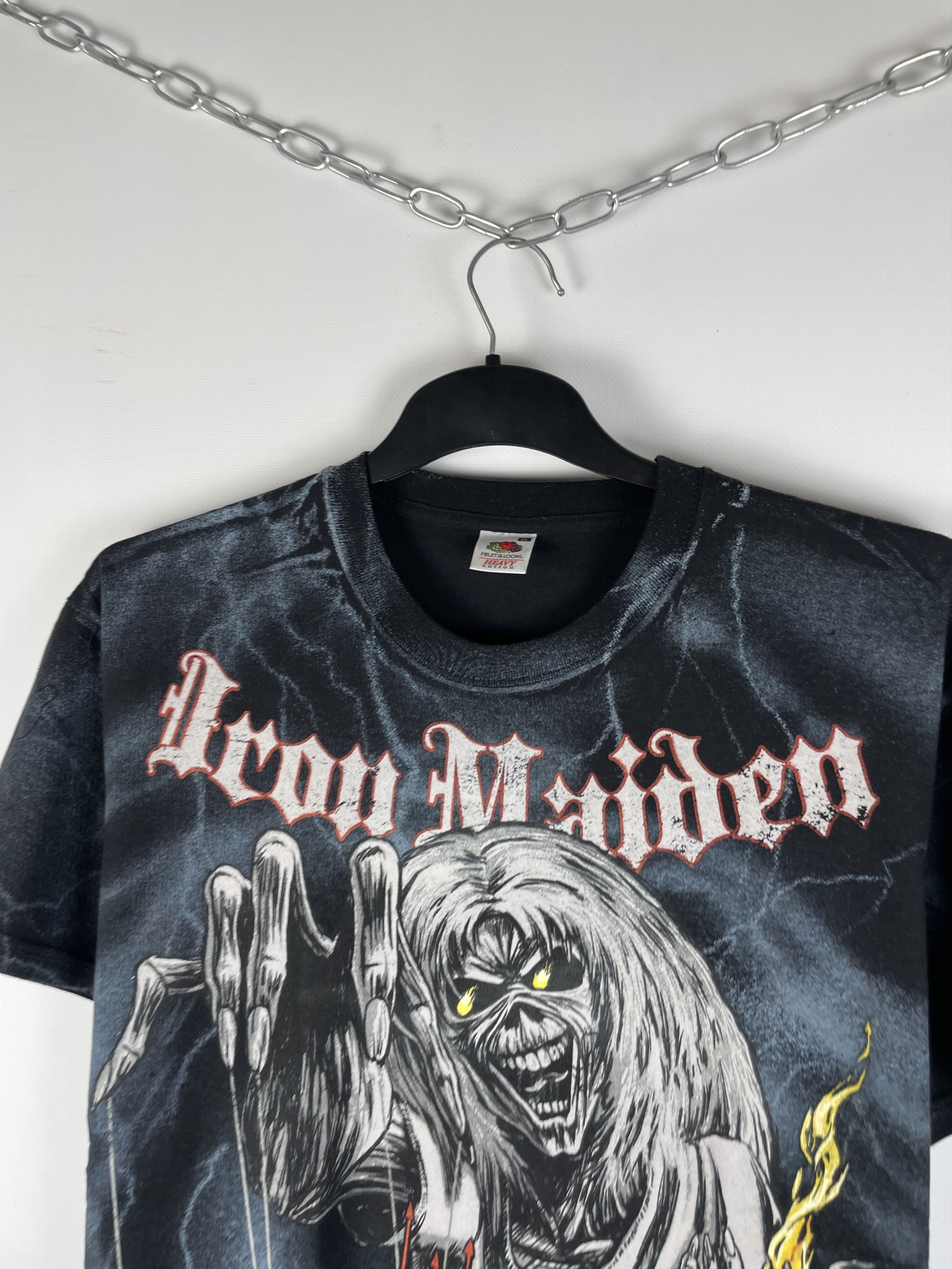 Band Tees Vintage All Over Print Iron Maiden t shirt Size US XL / EU 56 / 4 - 4 Thumbnail