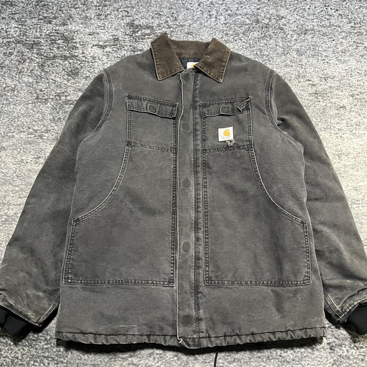 Carhartt VINTAGE CARHARTT BLACK ARCTIC CHORE COAT DISTRESSED LARGE Size US L / EU 52-54 / 3 - 3 Thumbnail