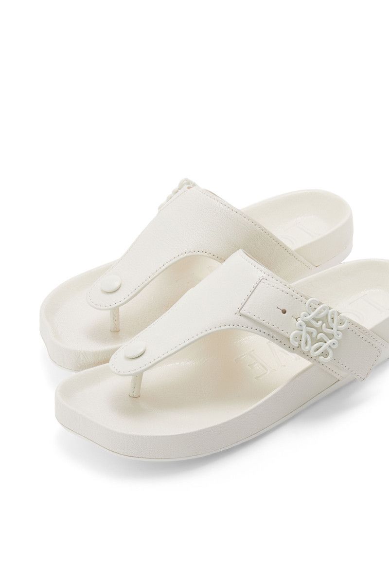 Loewe o1in1g0426 Ease Sandals in White Size US 8 / IT 38 - 4 Thumbnail