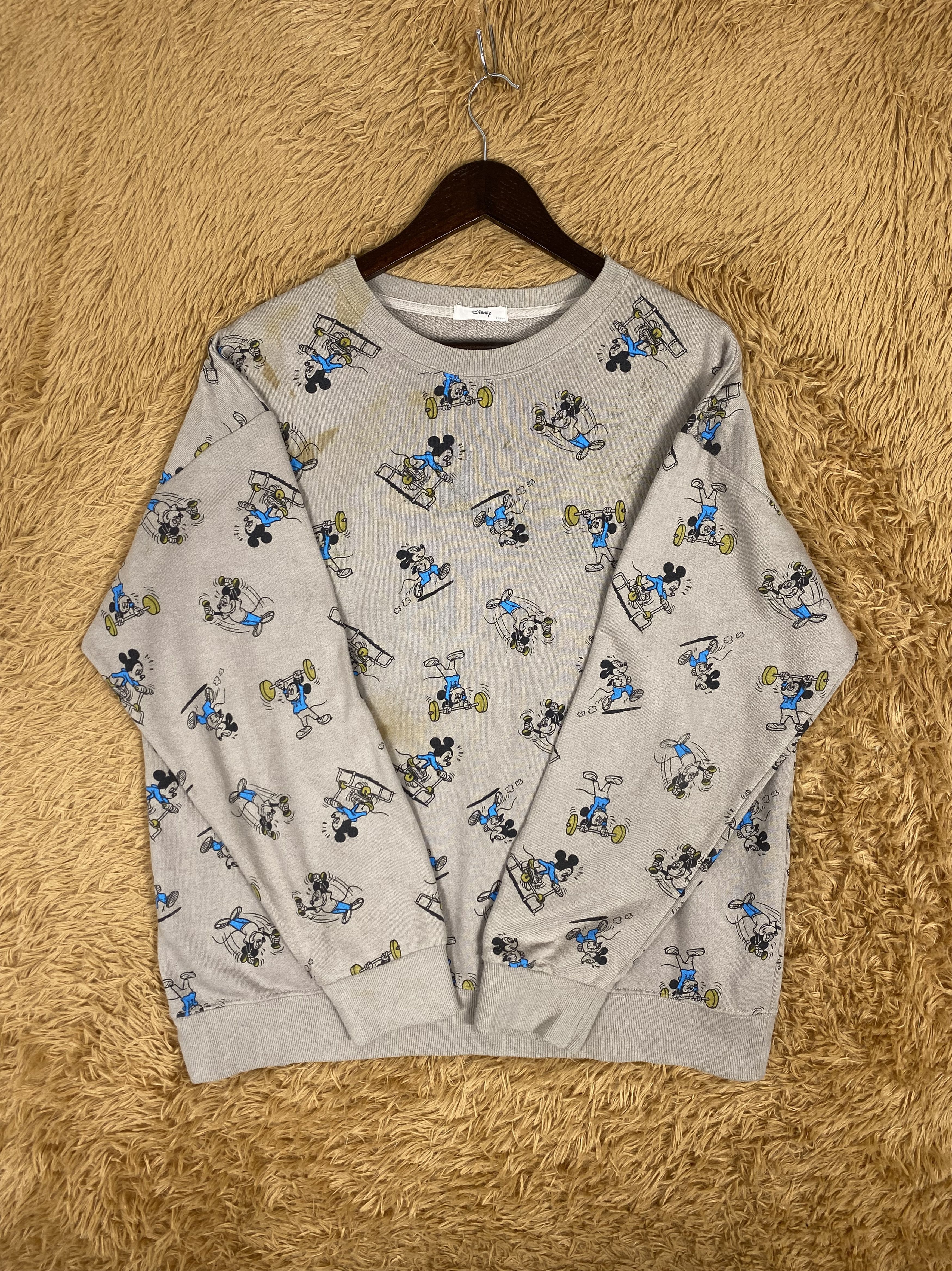 Disney Vintage Disney X Mickey Mouse Full Print Sweatshirts Size US L / EU 52-54 / 3 - 4 Thumbnail