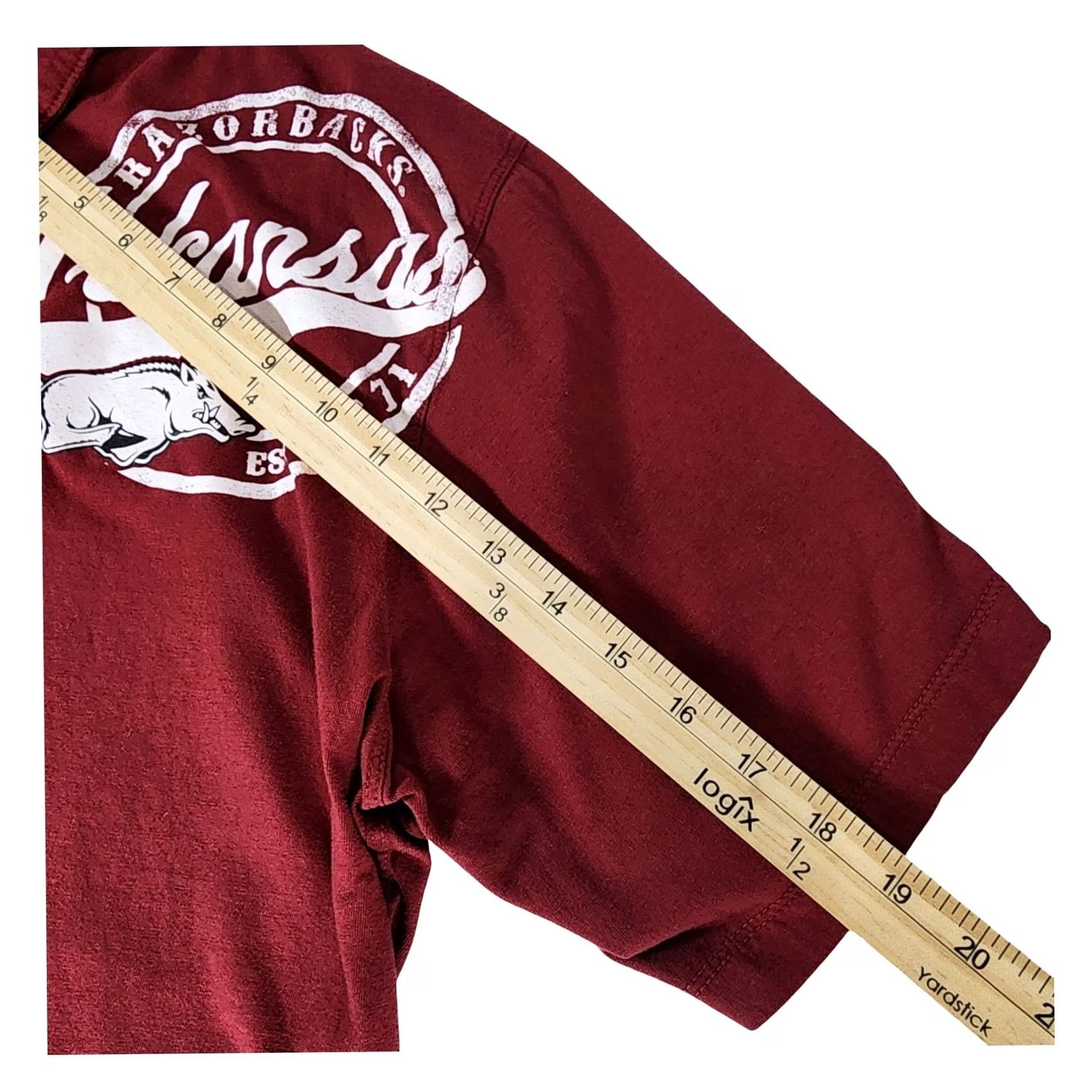 Vintage NCAA Arkansas Razorbacks Polo Shirt Mens 2XL Red Cotton Knights Apparel Graphic Print Size US XXL / EU 58 / 5 - 5 Thumbnail